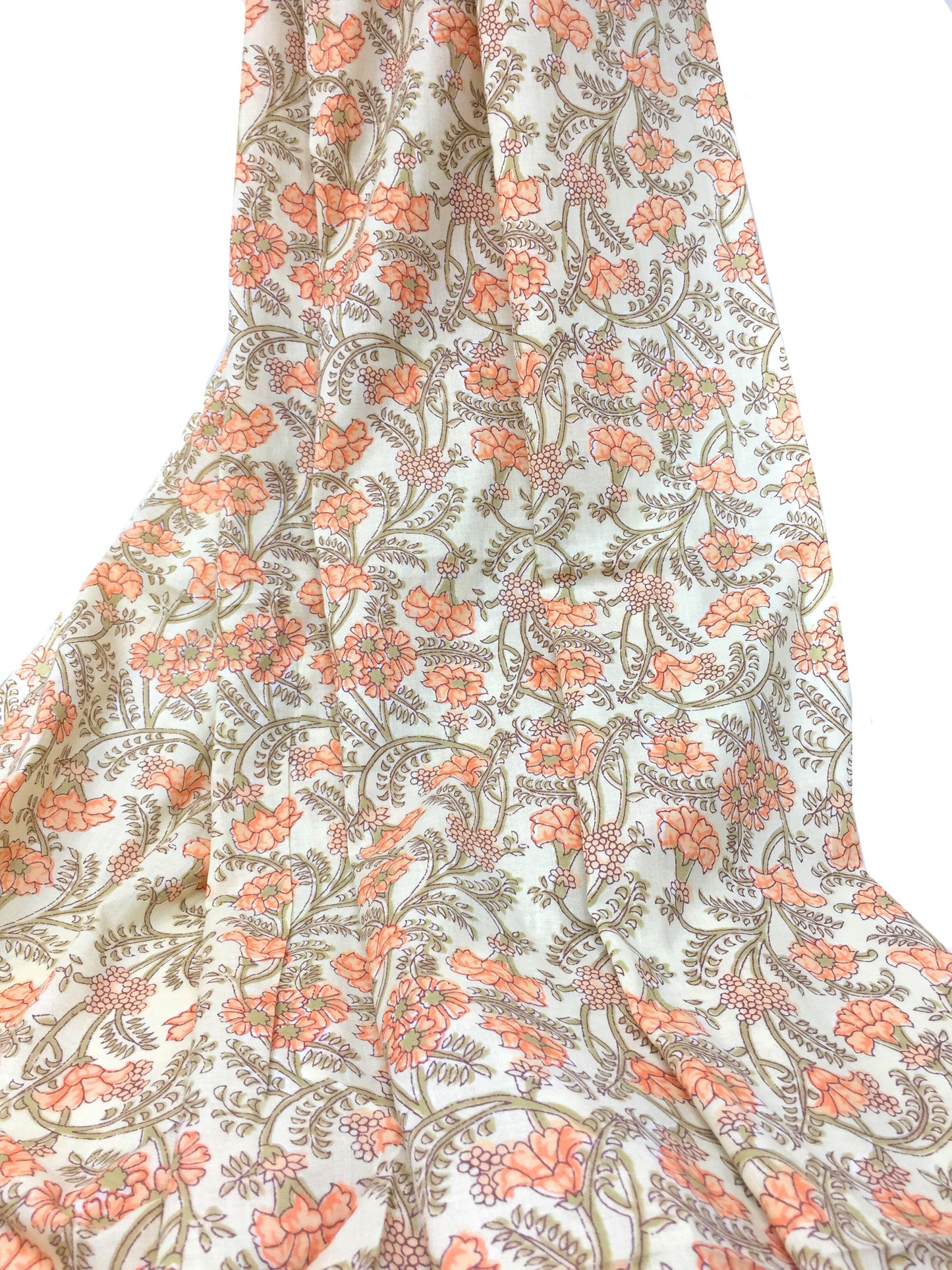 Jaipuri Cotton Running Fabric Material by Meter