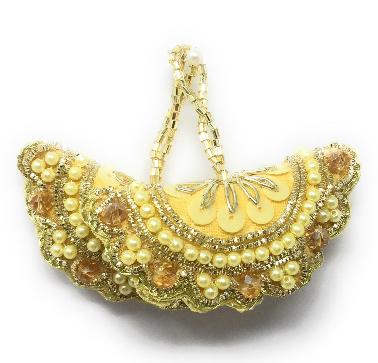 Lehenga Blouse Latkan Design Gold - Set of 2