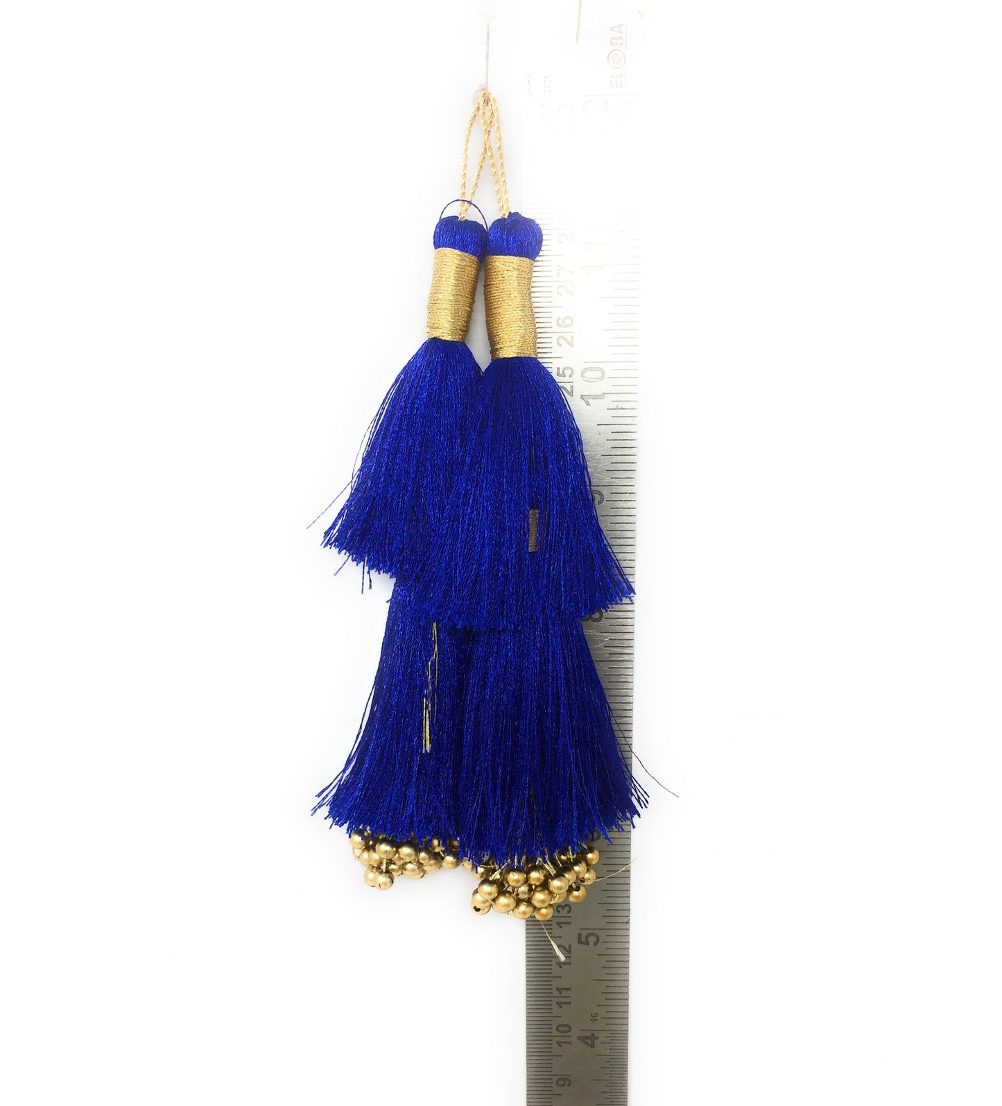 Blouse Latkan Tassel Blue set of 2