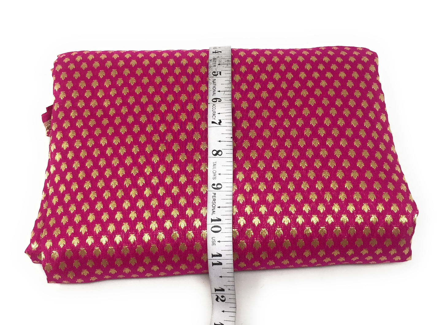 Brocade Pink Brocade Fabric Material - By Meter