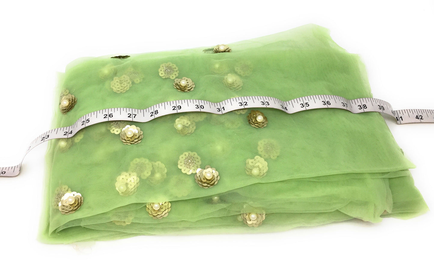 Embroidery with Bead Sequins Work cloth