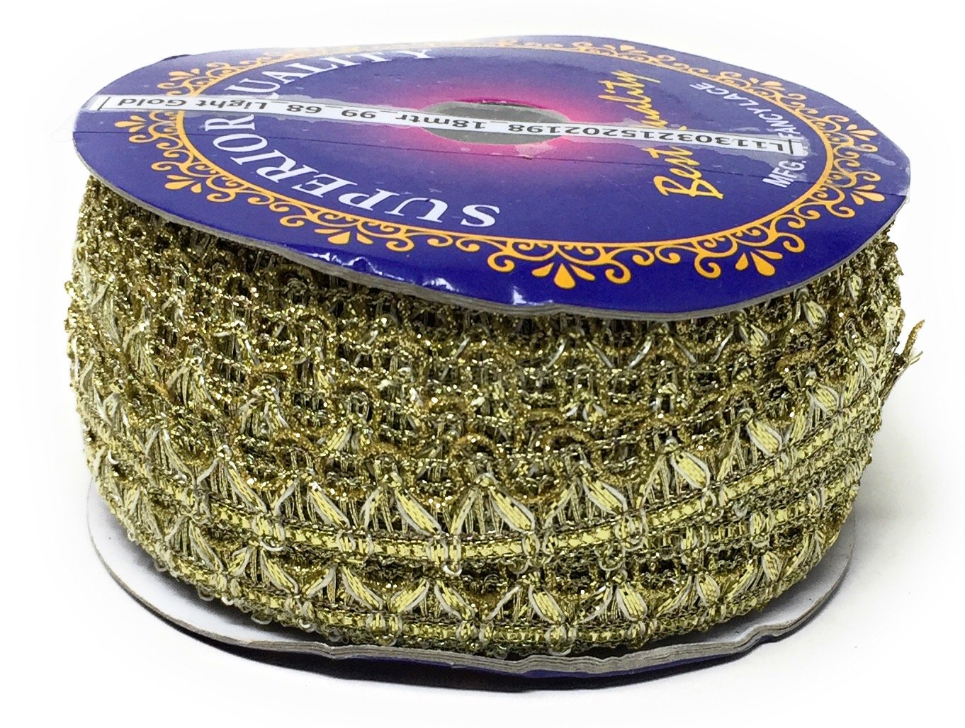 Silver Beaded Embroidered Saree Border Trim - 9 Meter Roll
