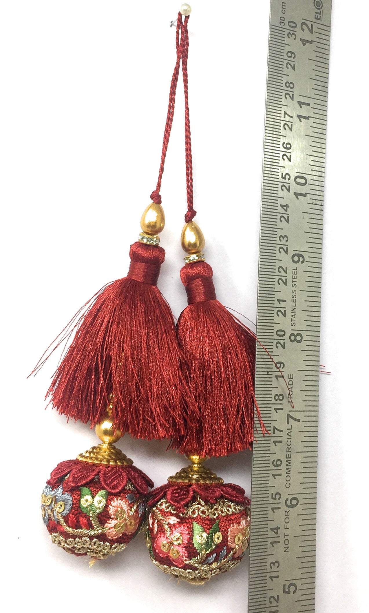 Latkan On Lehenga Maroon - Set of 2