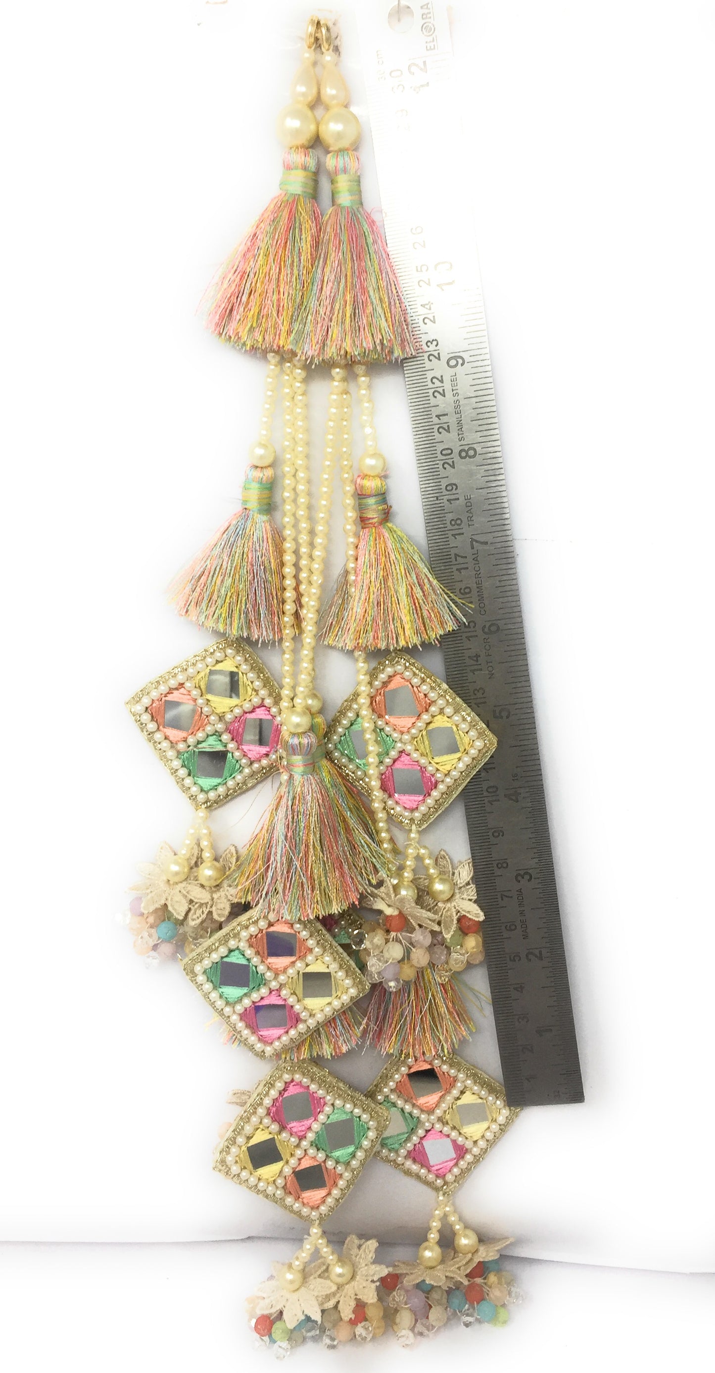Multicolour online latkan for lehenga - Set of 2