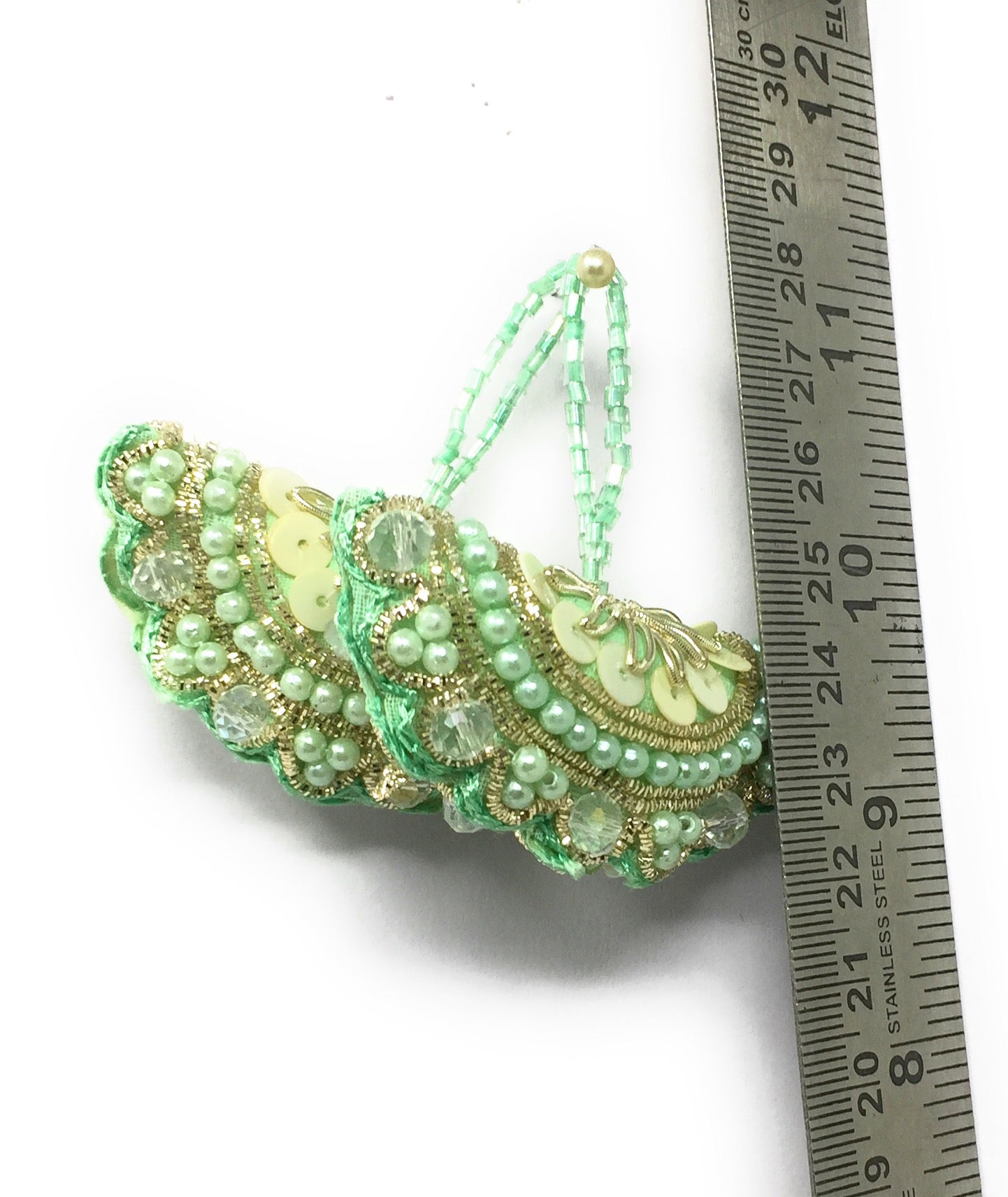 Green Latkan For Blouse - Set of 2
