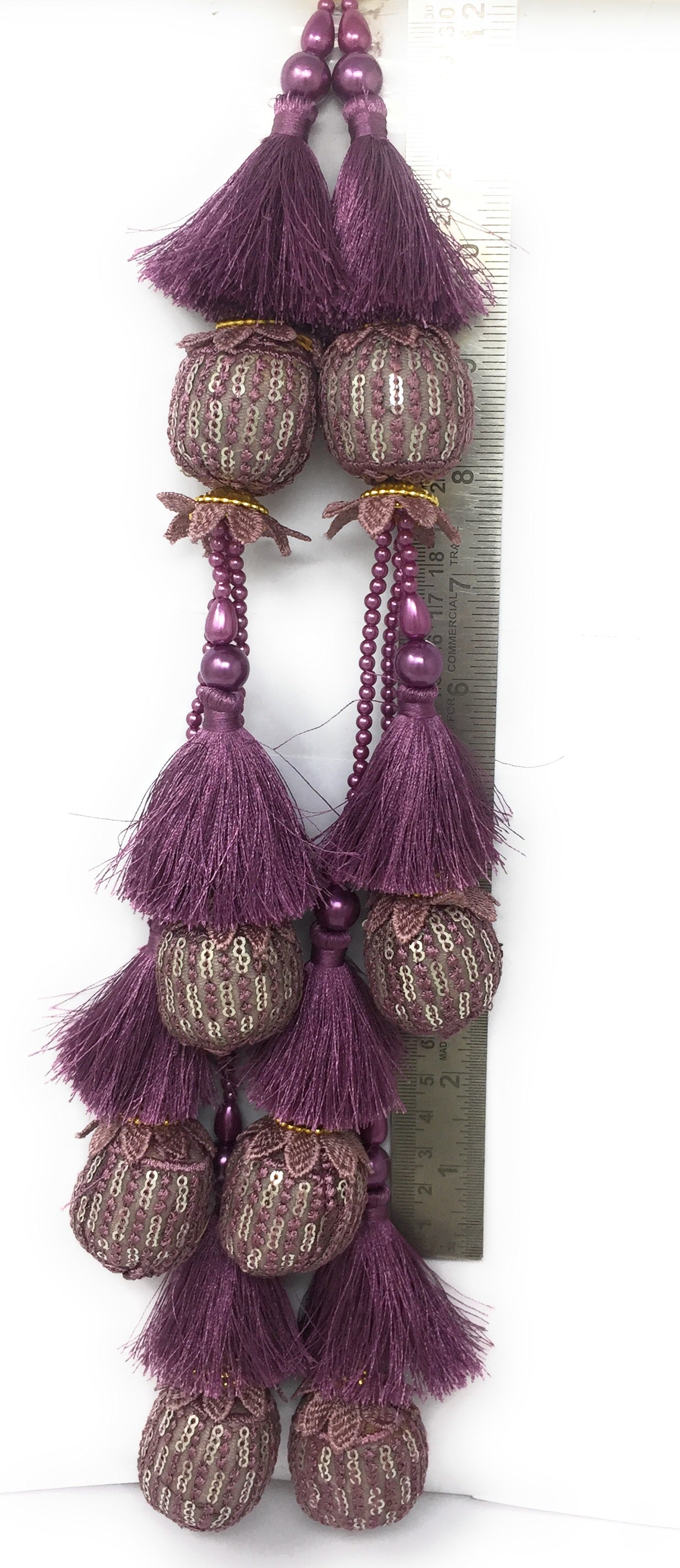 Purple latkan wala lehenga - Set of 2