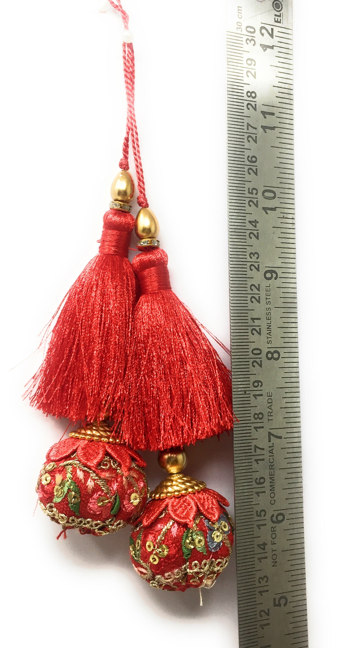 Lehenga Heavy Latkan Red - Set of 2