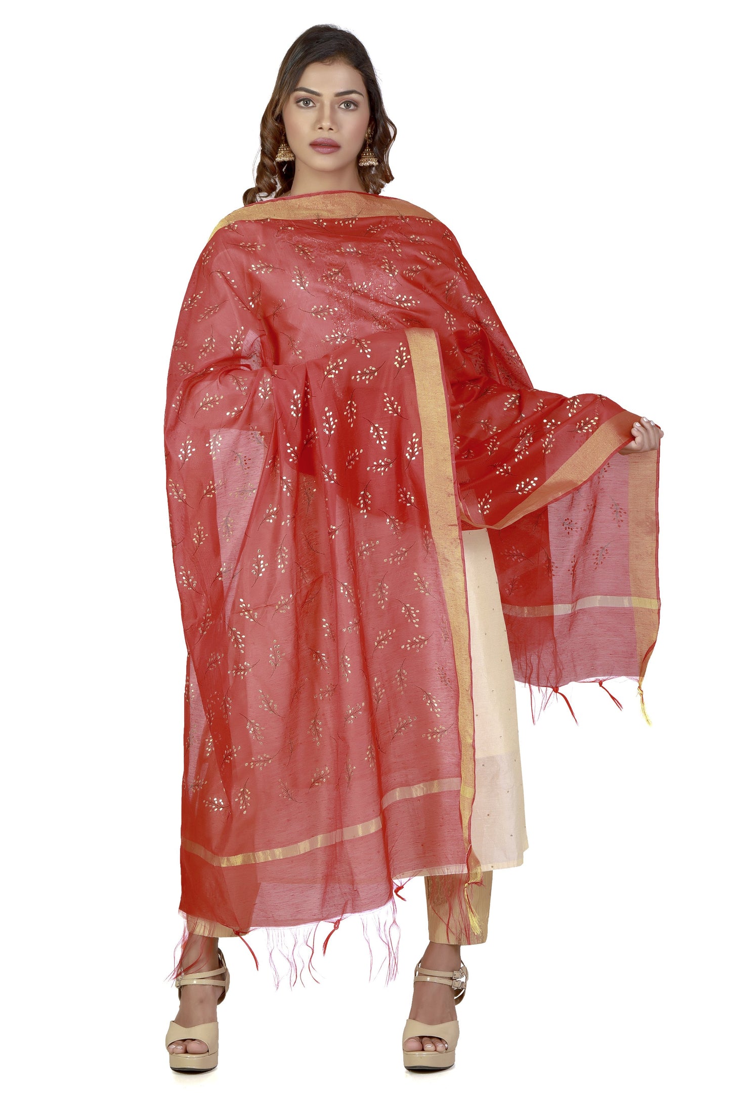 floral print dupatta