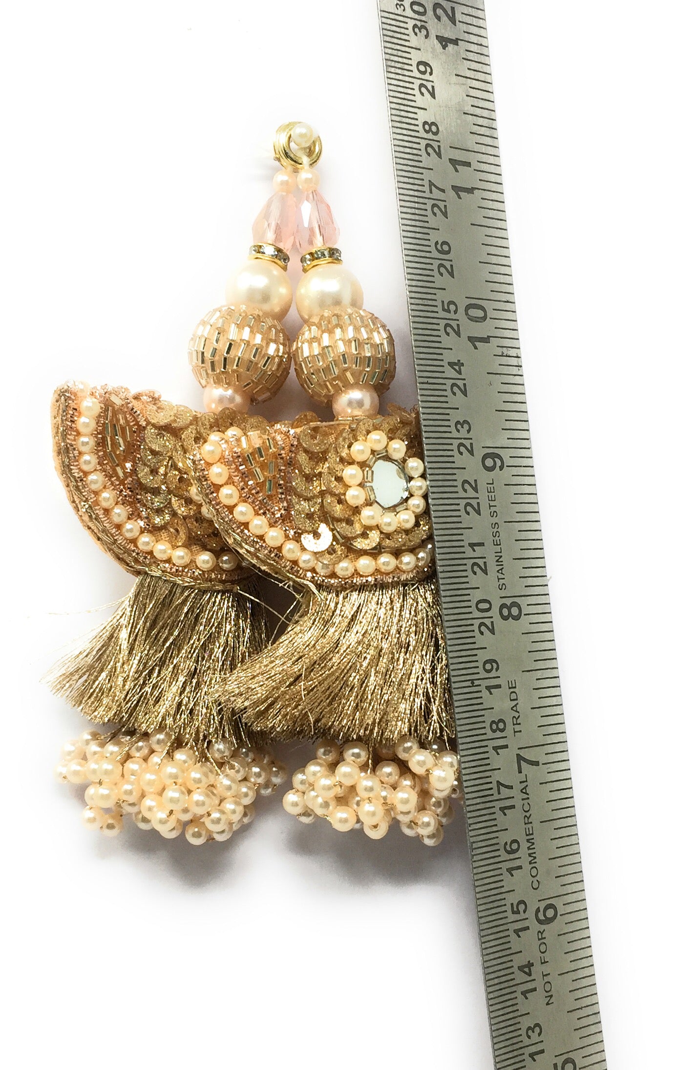 Latkan For Lehenga Blouse Rose Gold - Set of 2