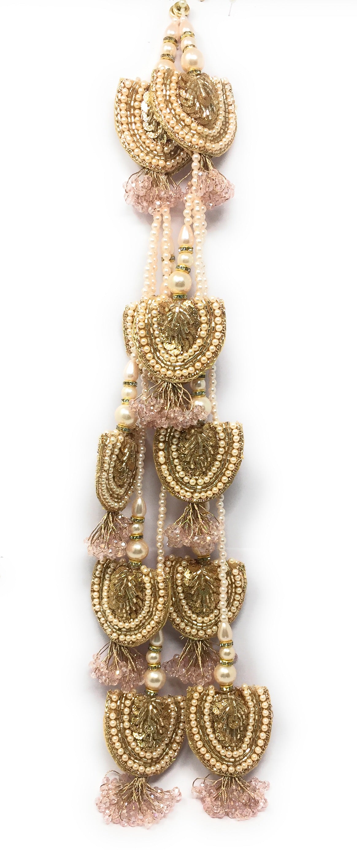 Heavy Bridal Lehenga Latkan Rose Gold - Set of 2