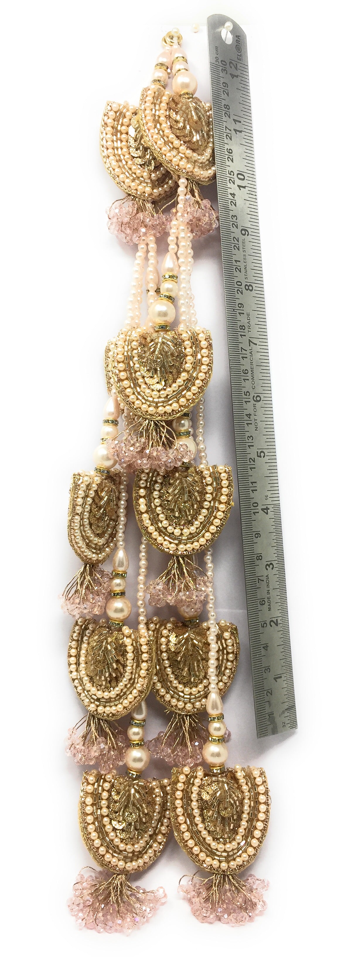 Heavy Bridal Lehenga Latkan Rose Gold - Set of 2