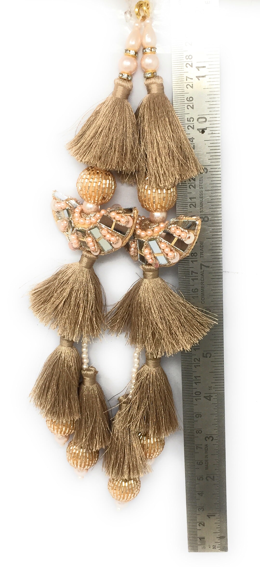 Rose Gold lehenga latkan design - Set of 2