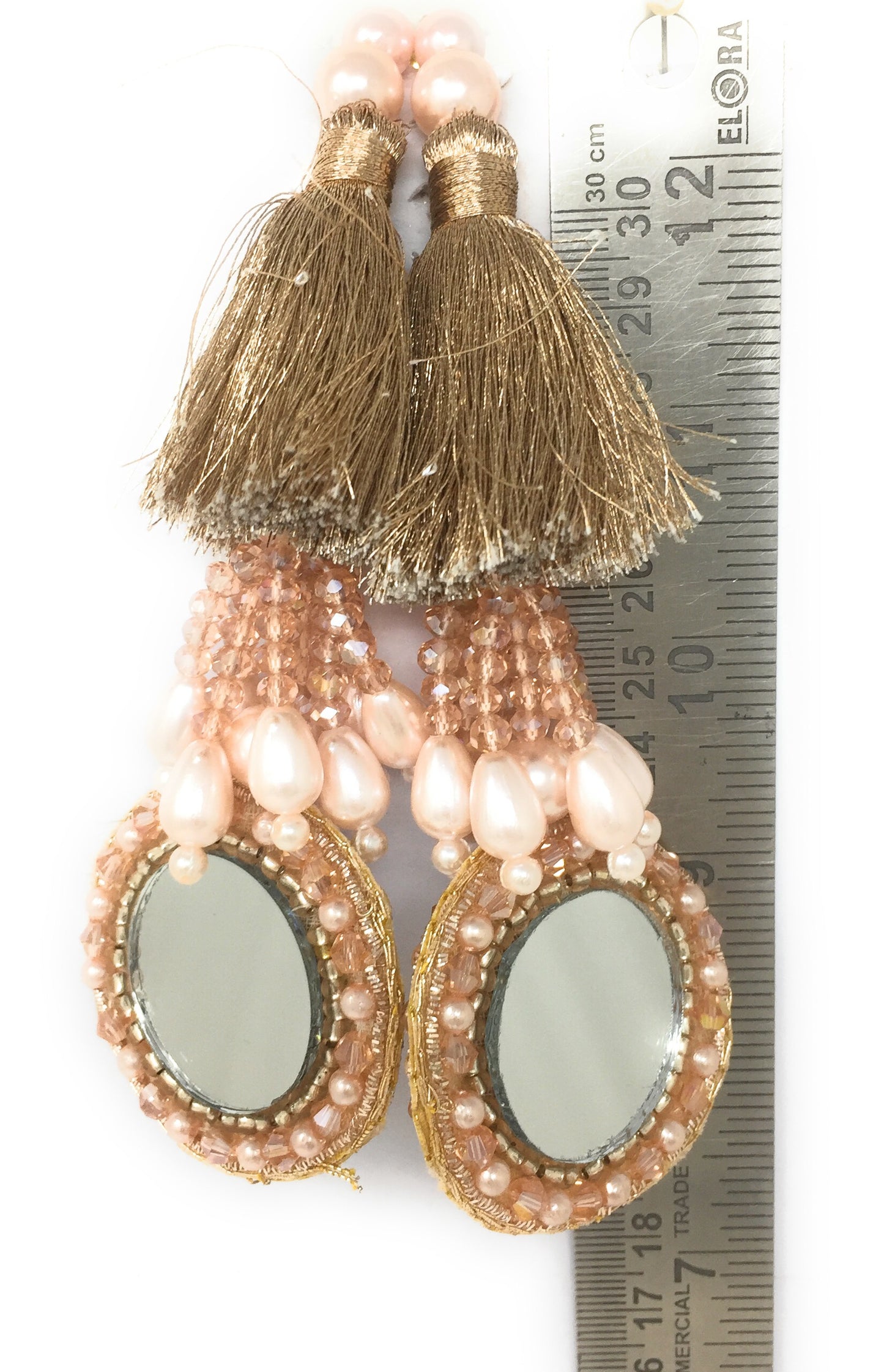 Rose Gold saree blouse latkan - Set of 2