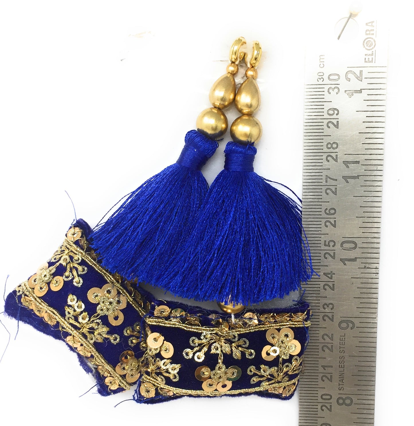 Royal Blue latkan blouse ke - Set of 2