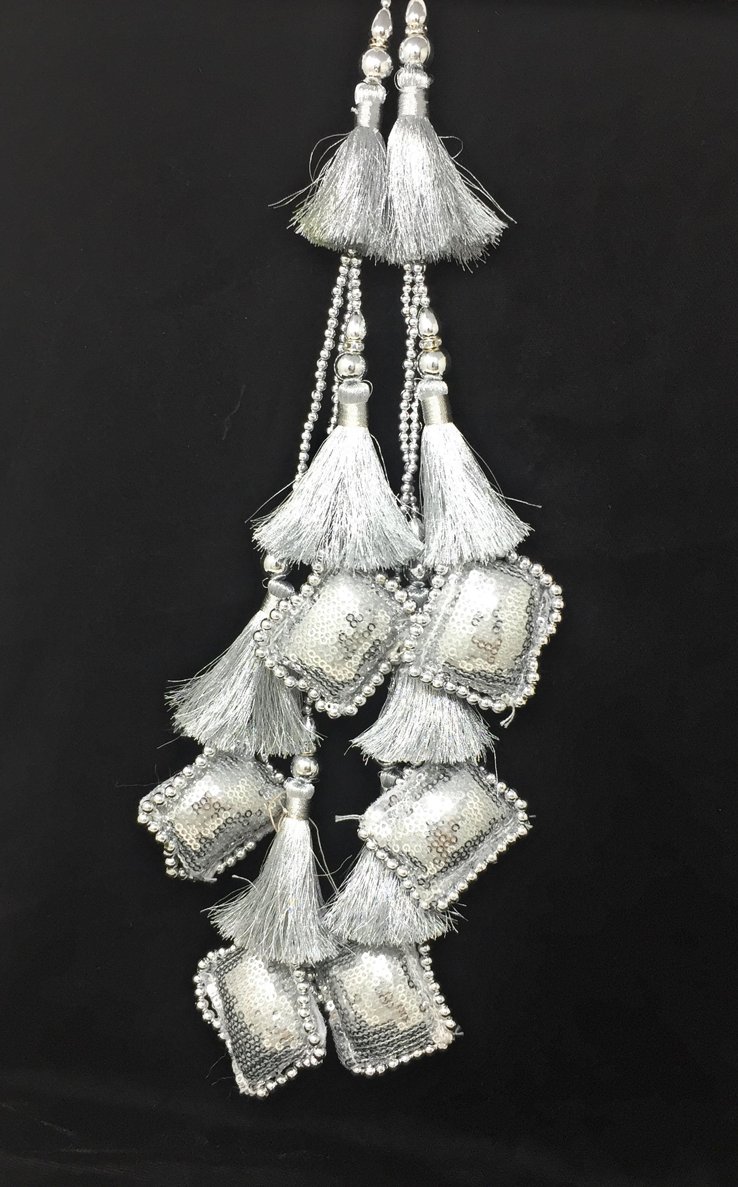 Silver latkan for lehenga choli - Set of 2