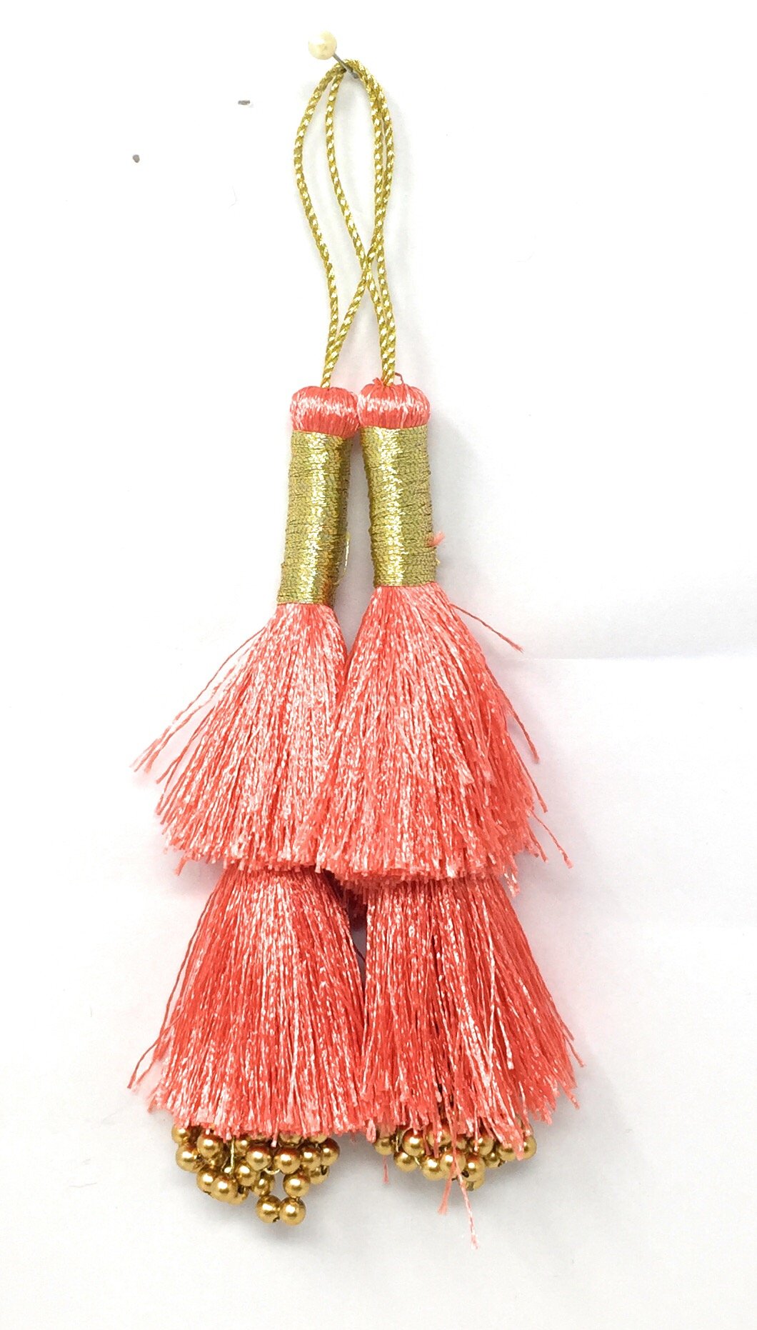 Carrot pink Thread n Beads Latkan