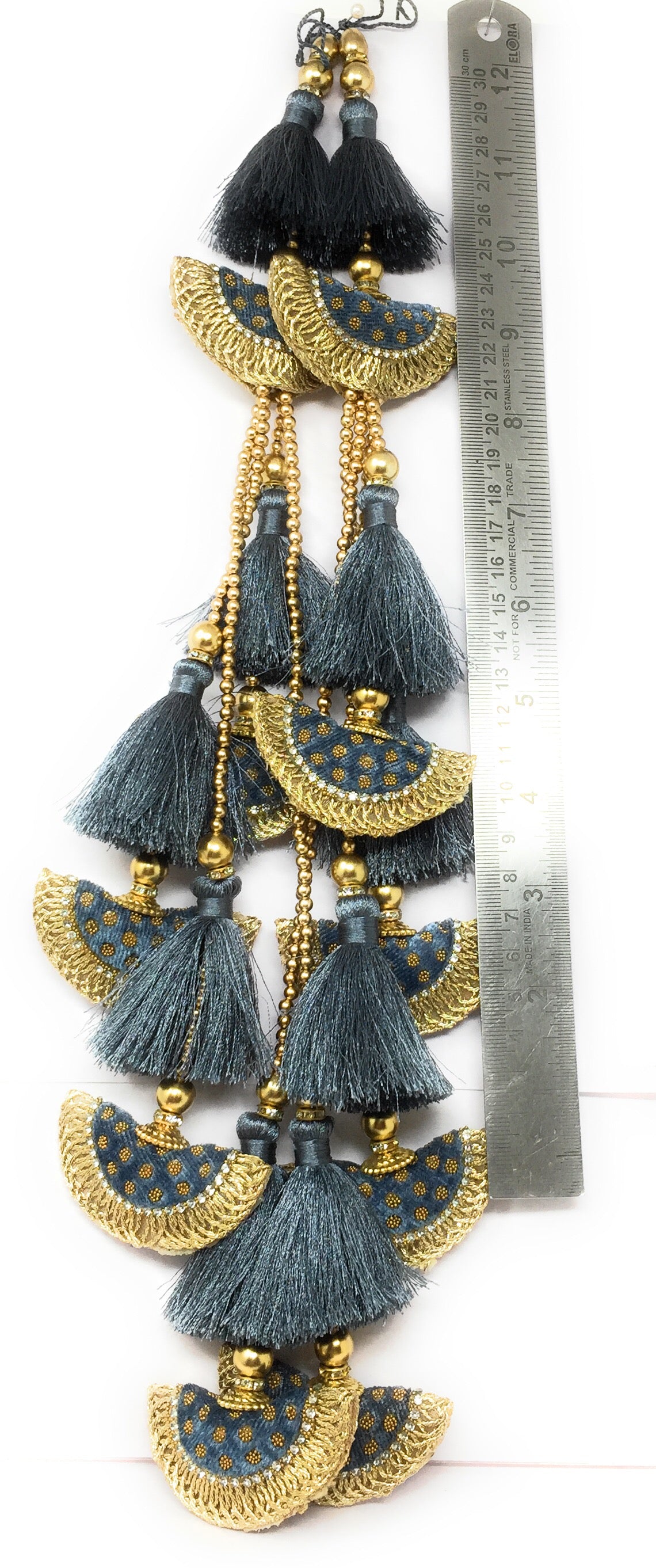 Heavy Lehenga Latkan Grey- Set of 2