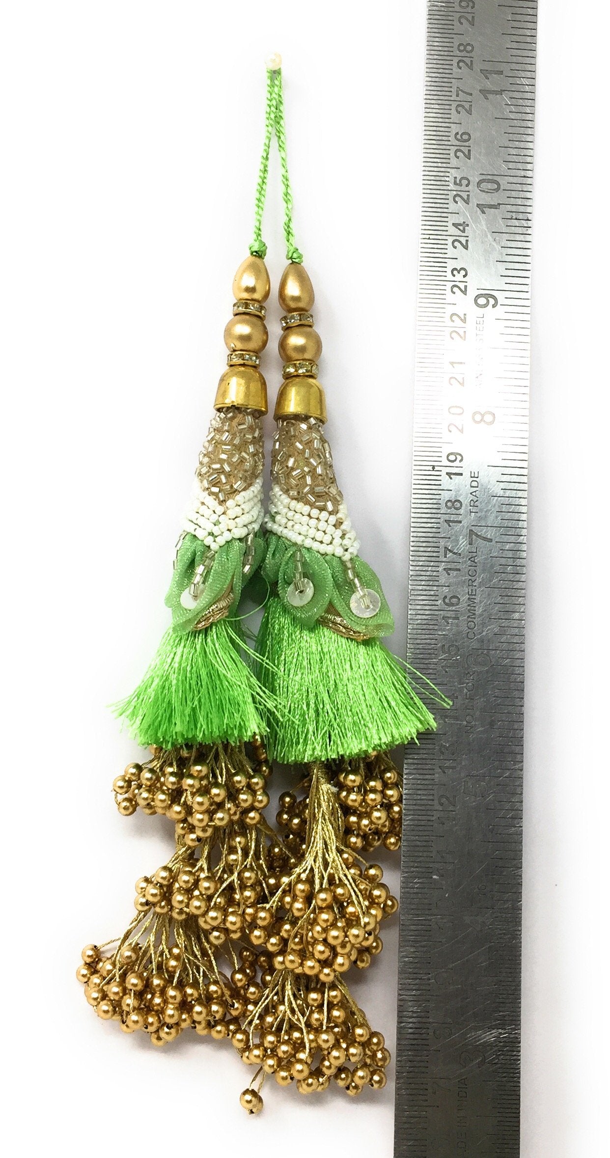 Blouse Latkan Tassel Sea Green - Set of 2