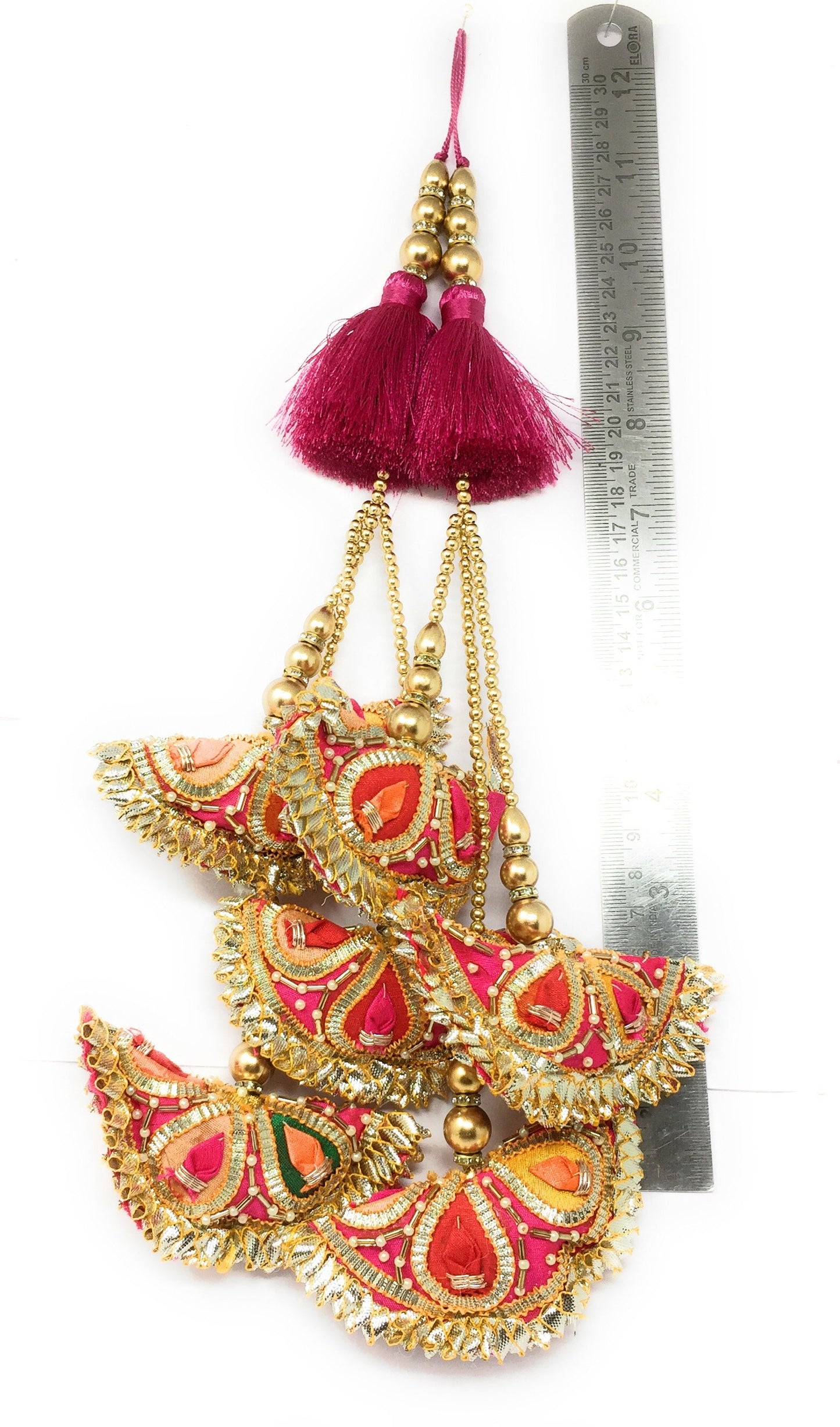 Heavy Lehenga Latkan Rani Pink - Set of 2