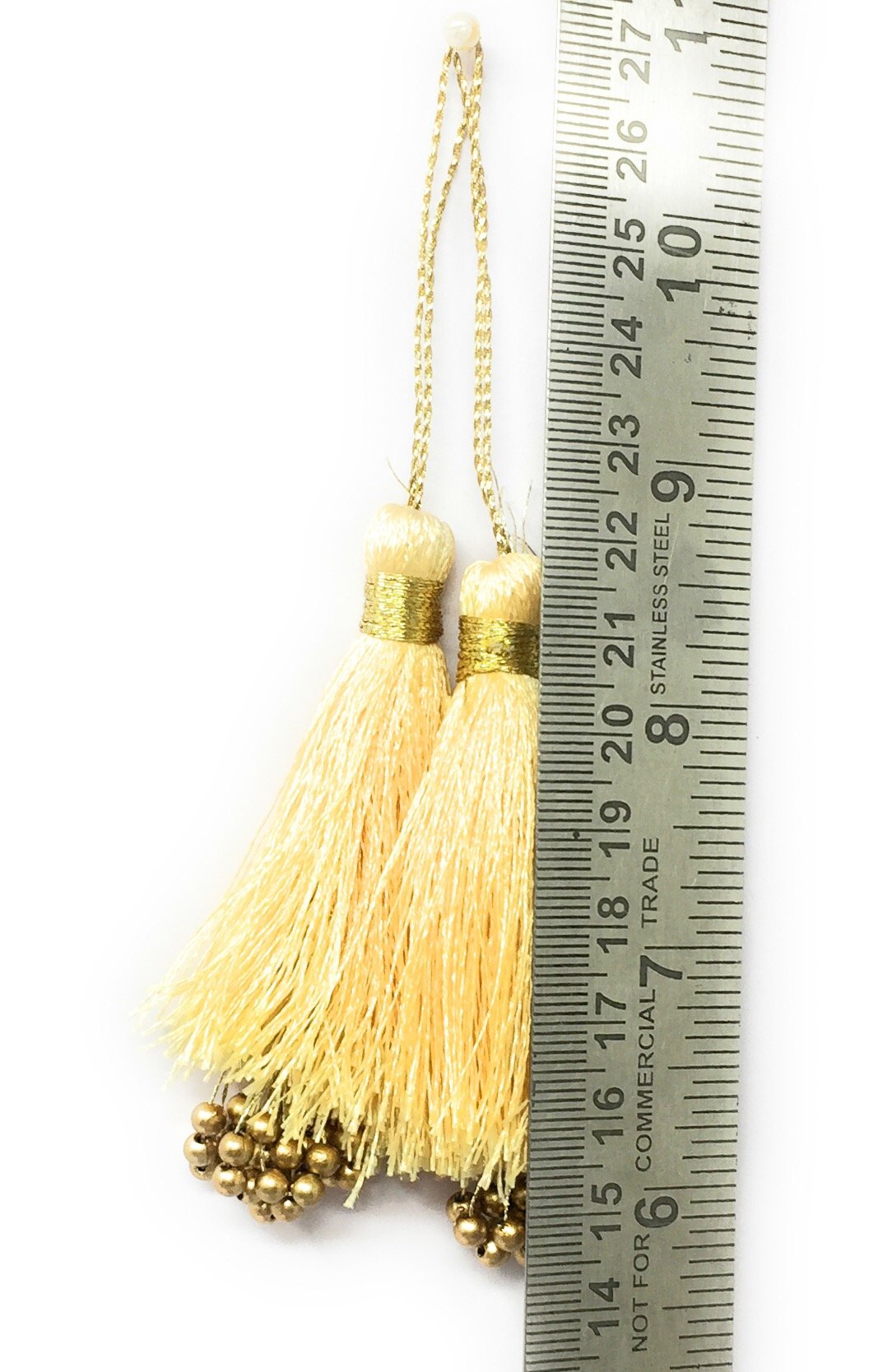 Blouse Latkan Tassel Cream - Set of 2