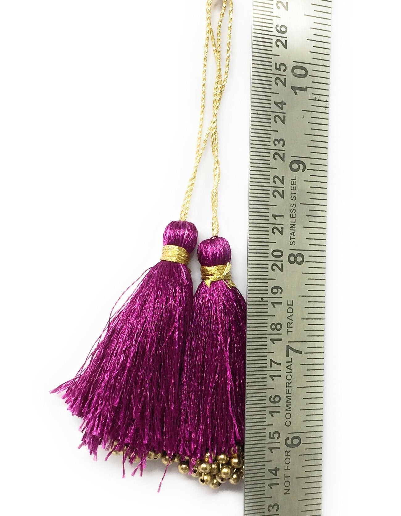Blouse Latkan Tassel Magenta - Set of 2