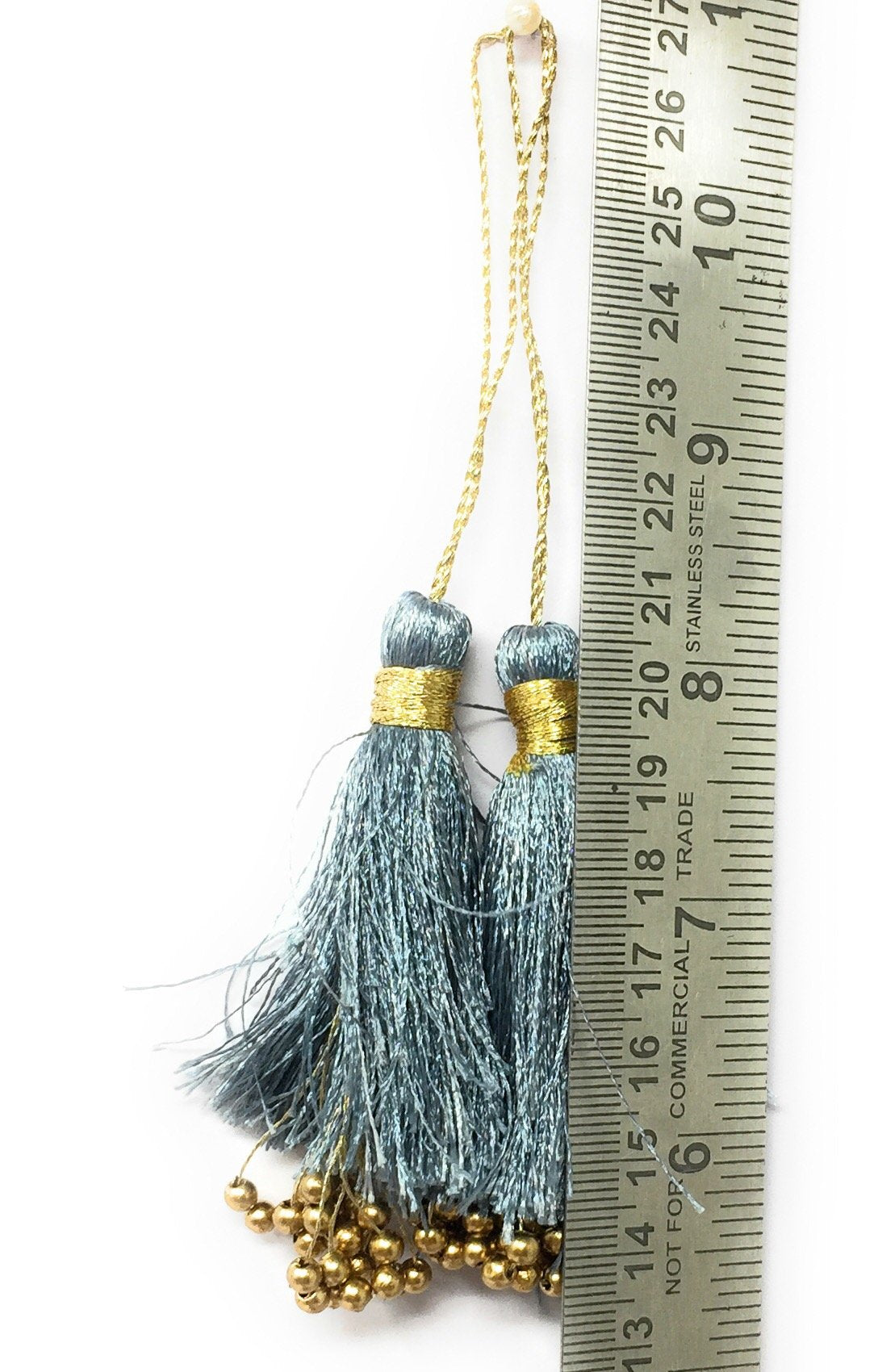 Blouse Latkan Tassel Grey - Set of 2