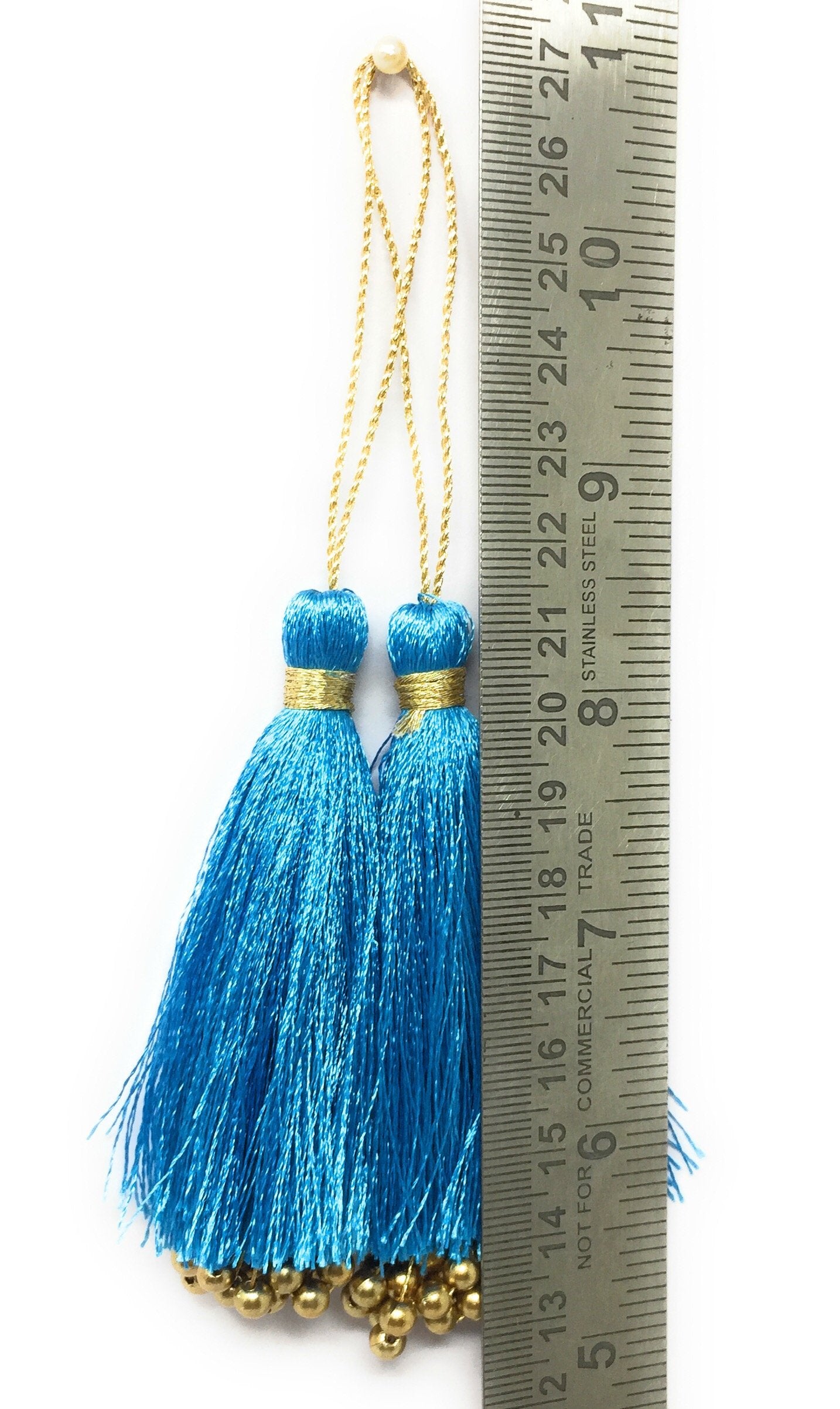 Blouse Latkan Tassel Sea Blue - Set of 2