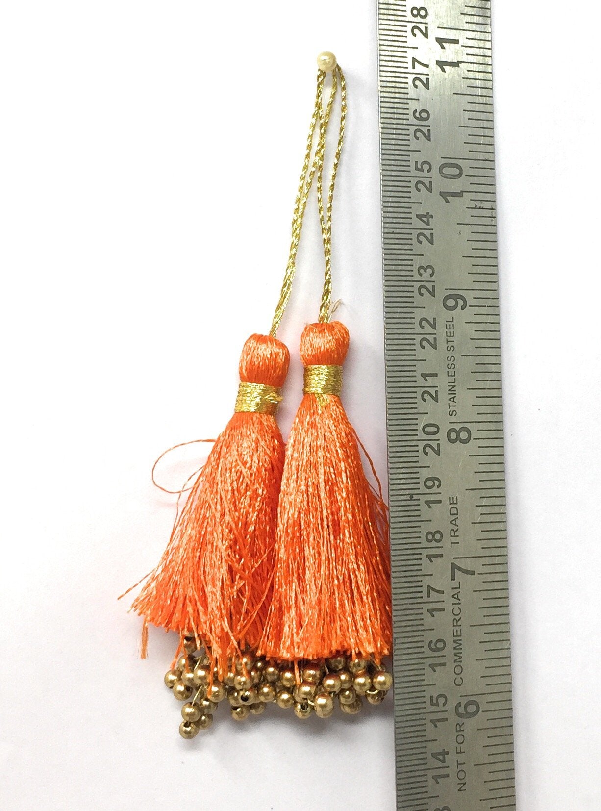 Blouse Latkan Tassel Orange - Set of 2