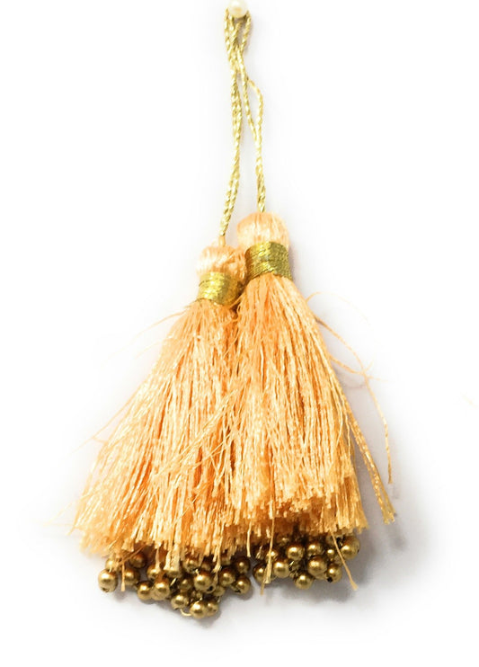 Latkan suit blouse tassel hanging Peach 15287