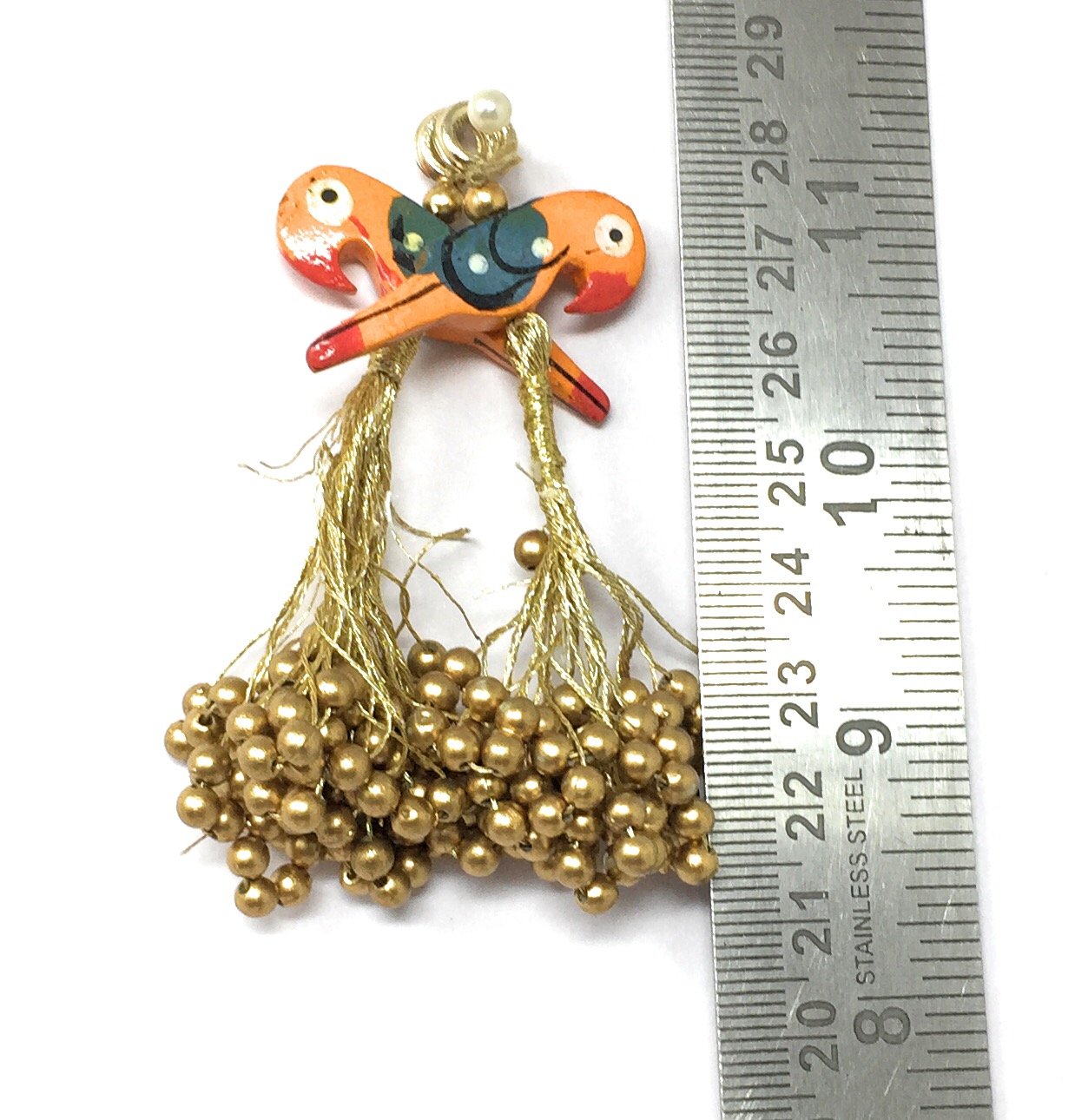 Blouse Latkan Tassel Orange - Set of 2