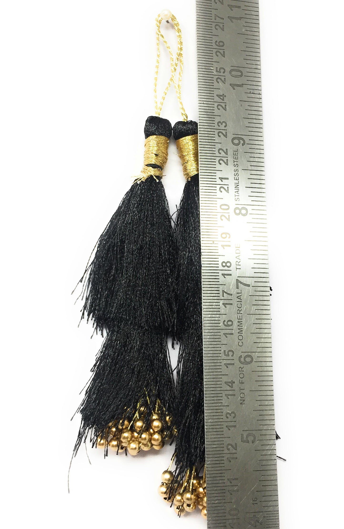 Blouse Latkan Tassel Black - Set of 2