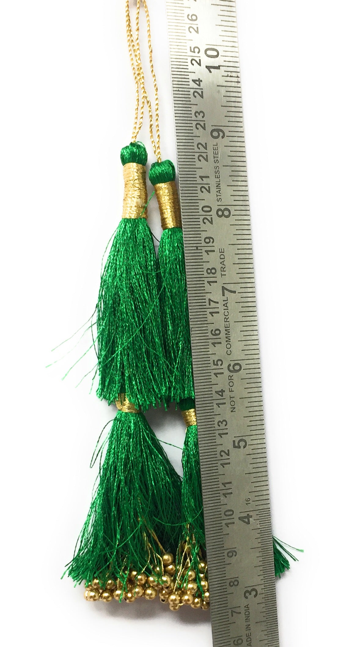 Blouse Latkan Tassel Green- Set of 2