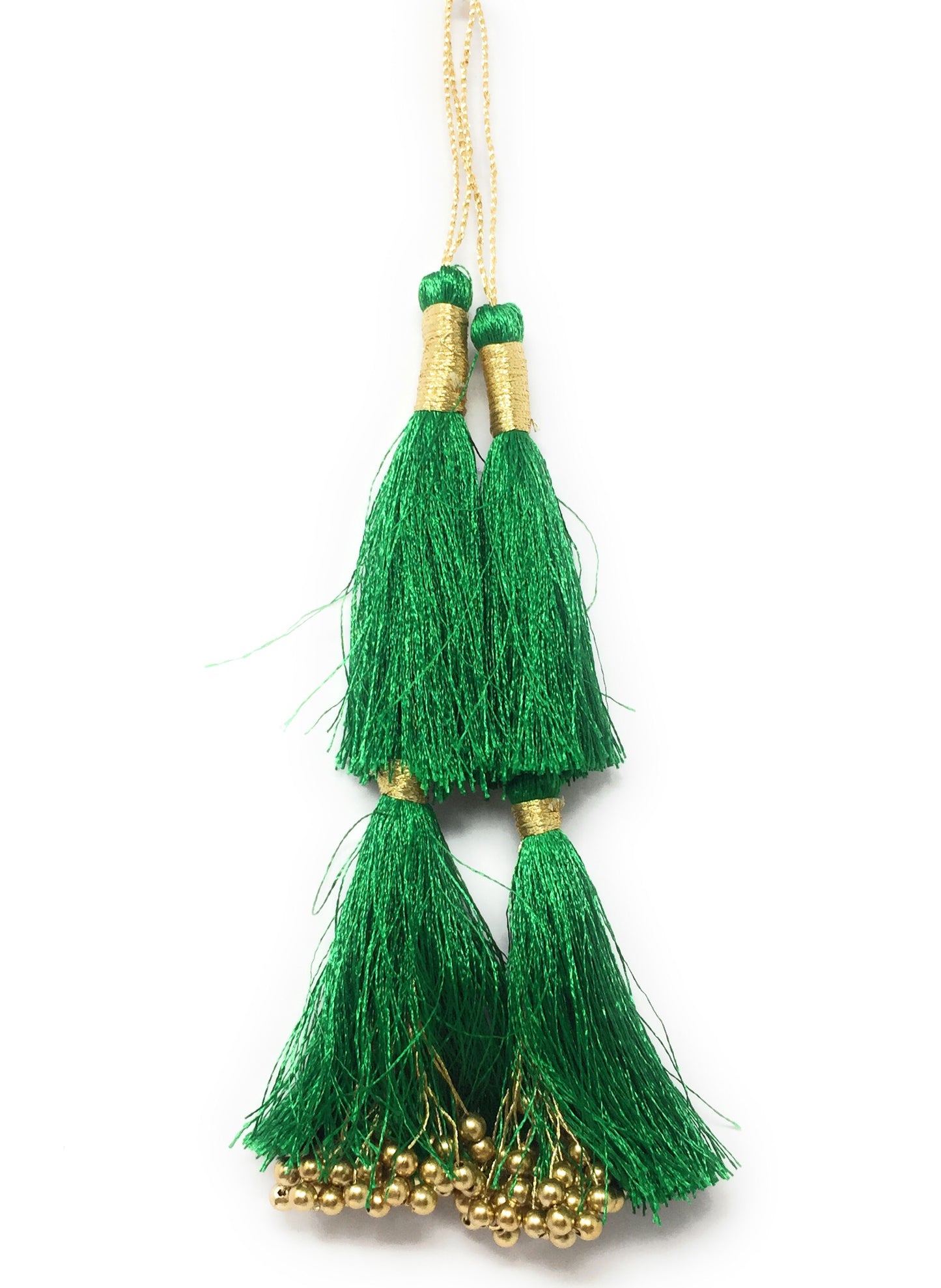 Blouse Latkan Tassel Green- Set of 2
