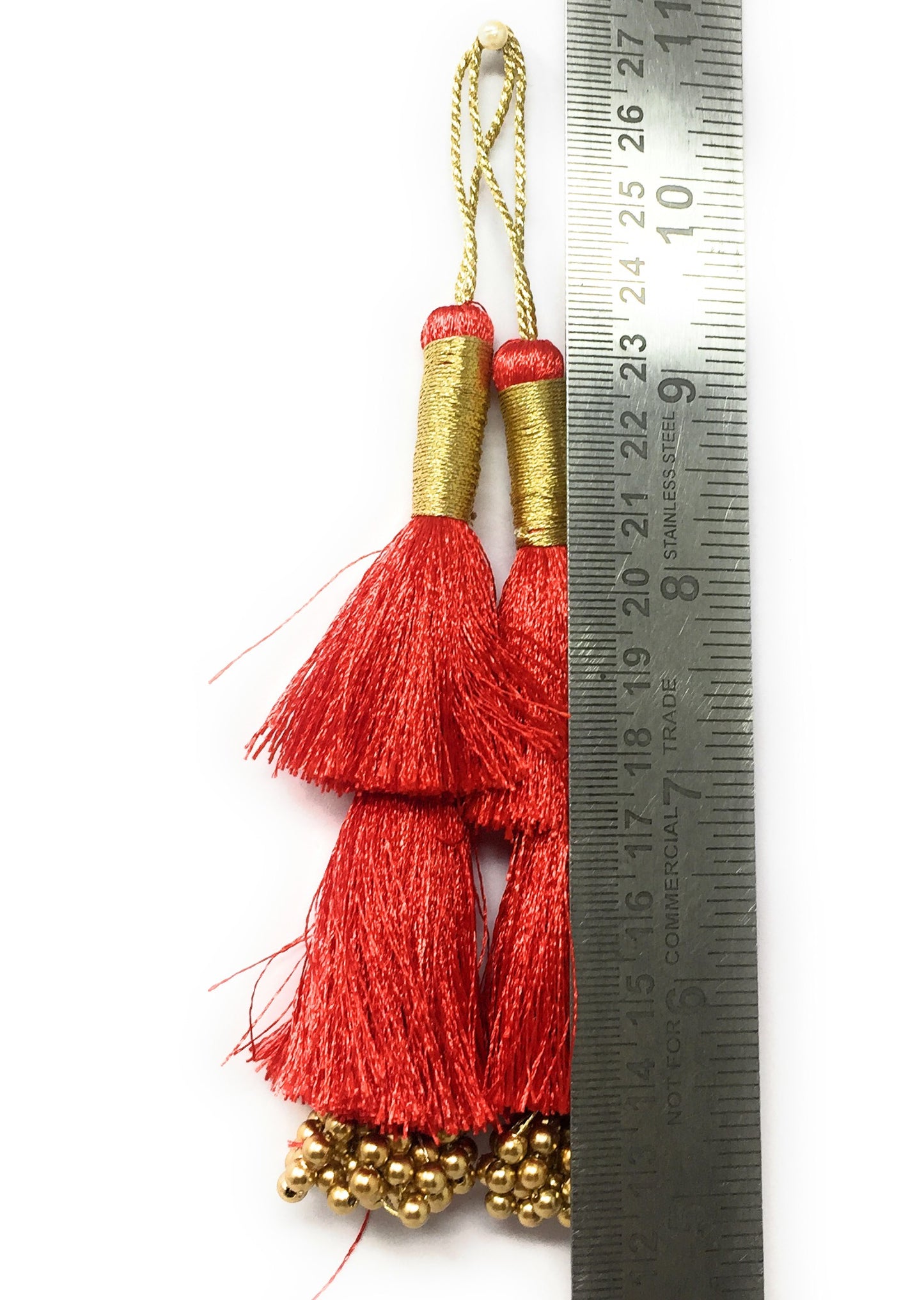 Blouse Latkan Tassel Red- Set of 2