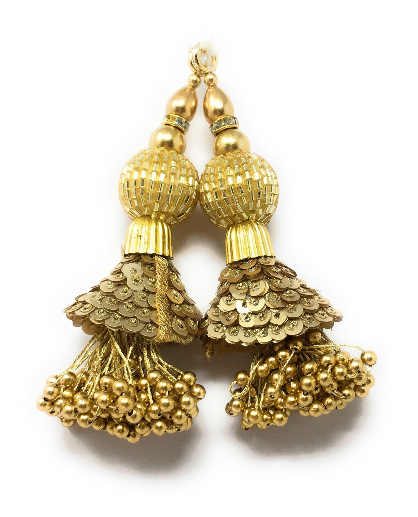 Blouse Latkan Tassel hanging Gold 15226