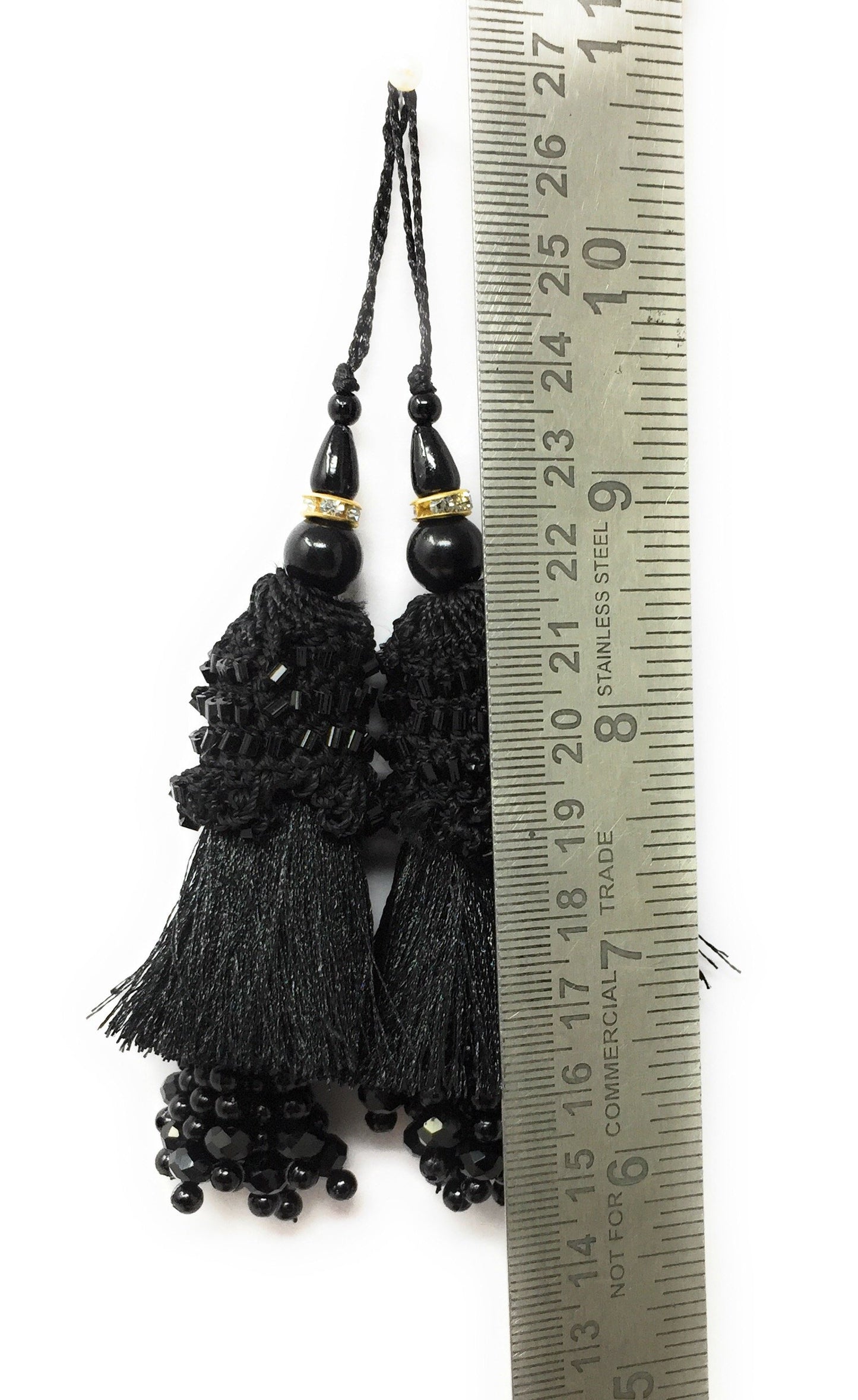 Blouse Latkan Tassel Black - Set of 2
