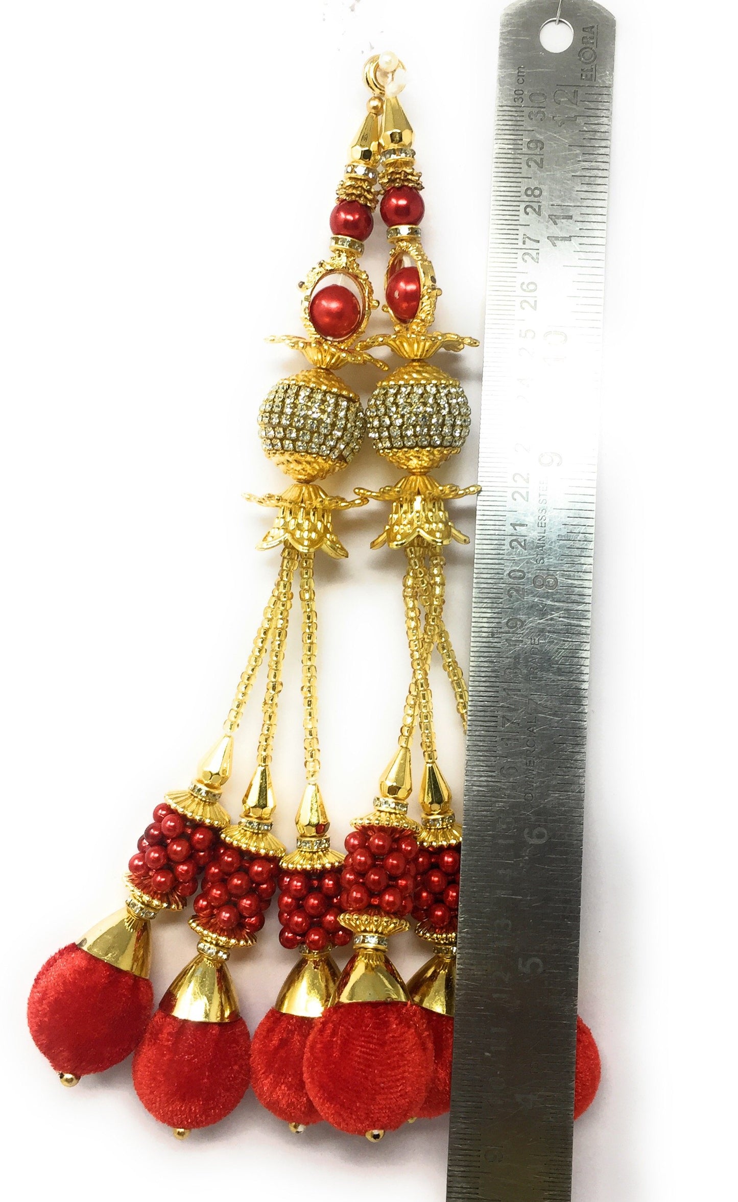 Blouse Latkan Tassel Red - Set of 2