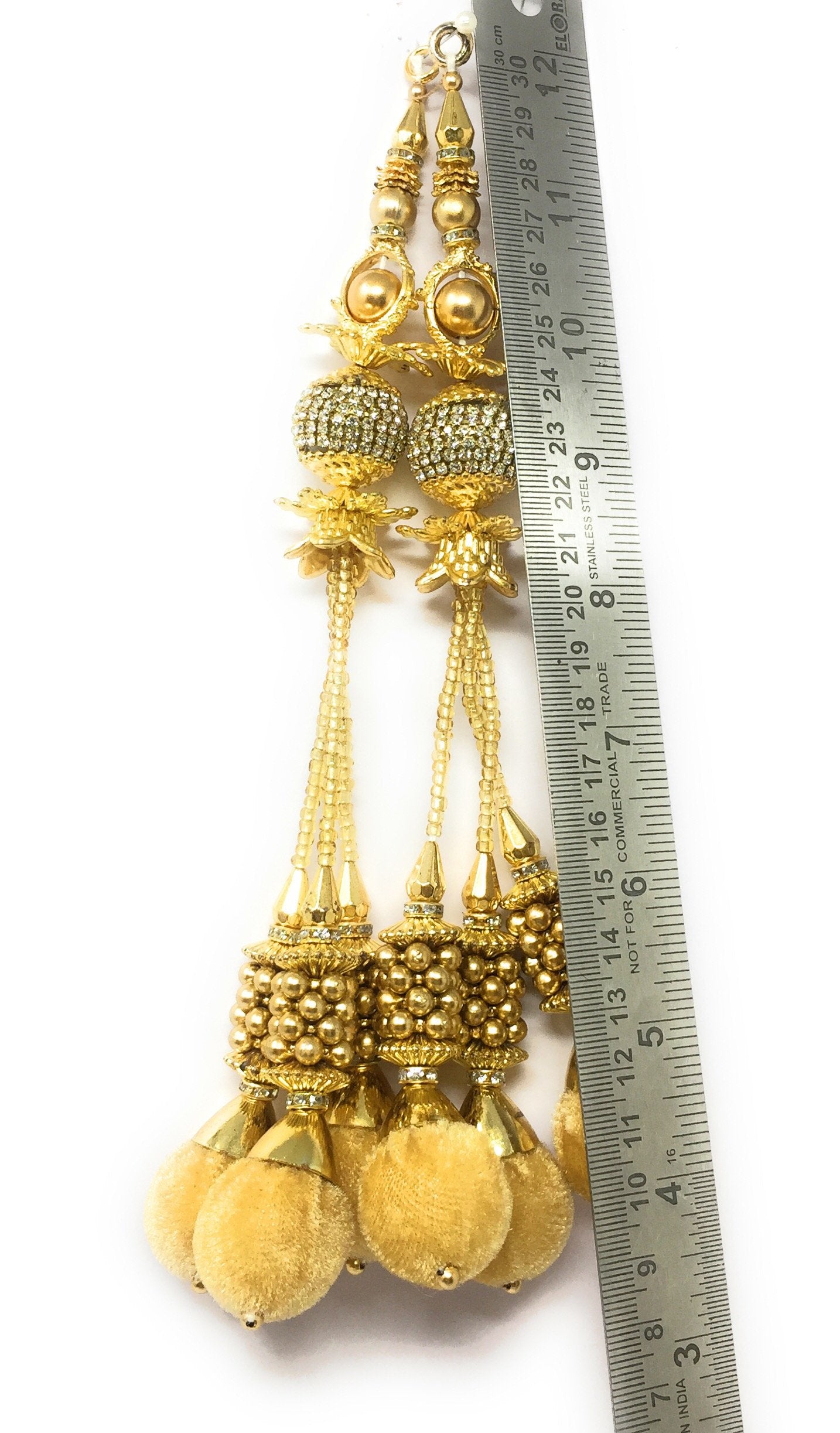 Blouse Latkan Tassel Beige - Set of 2