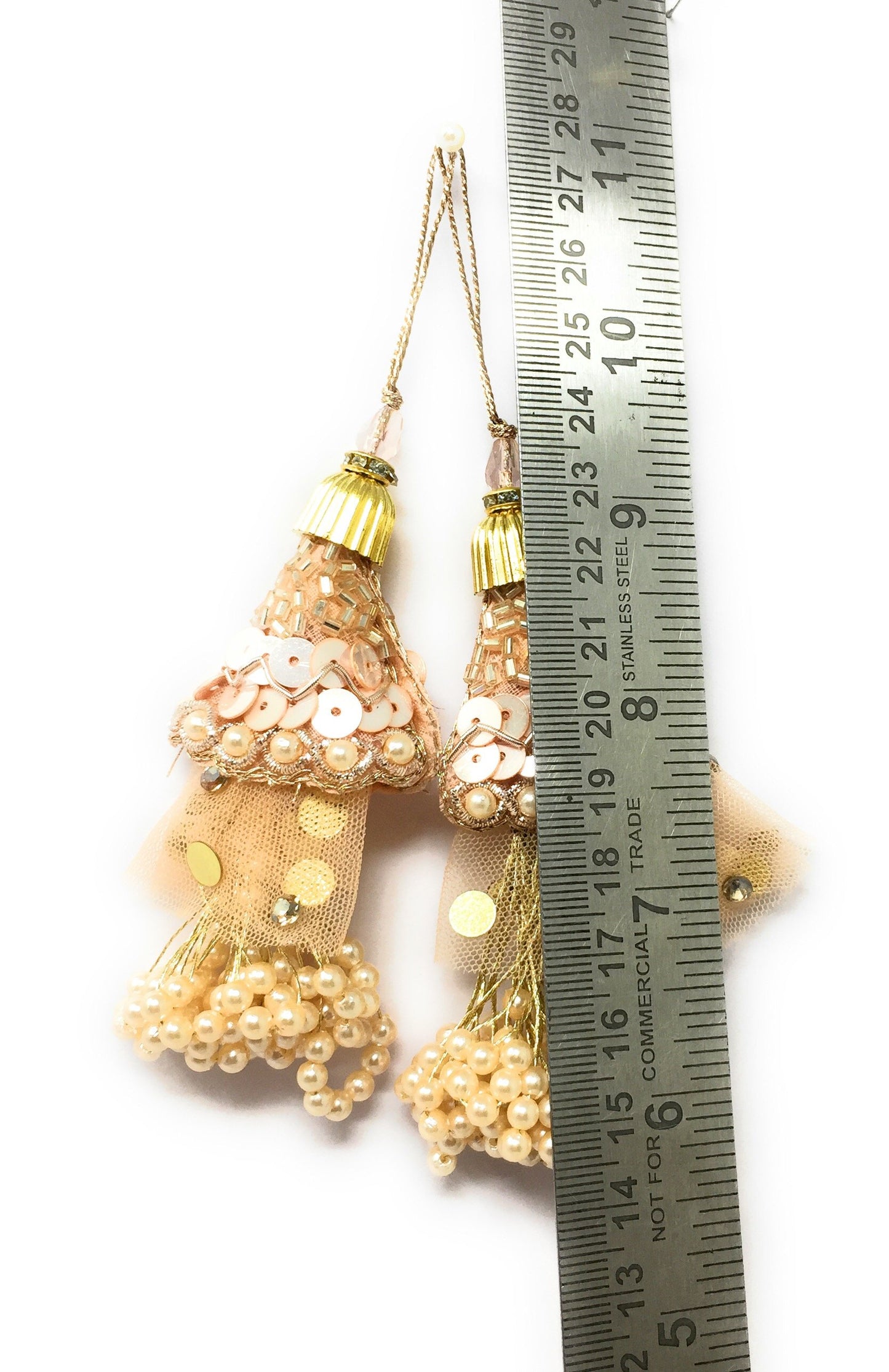 Blouse Latkan Tassel Rose Gold - Set of 2