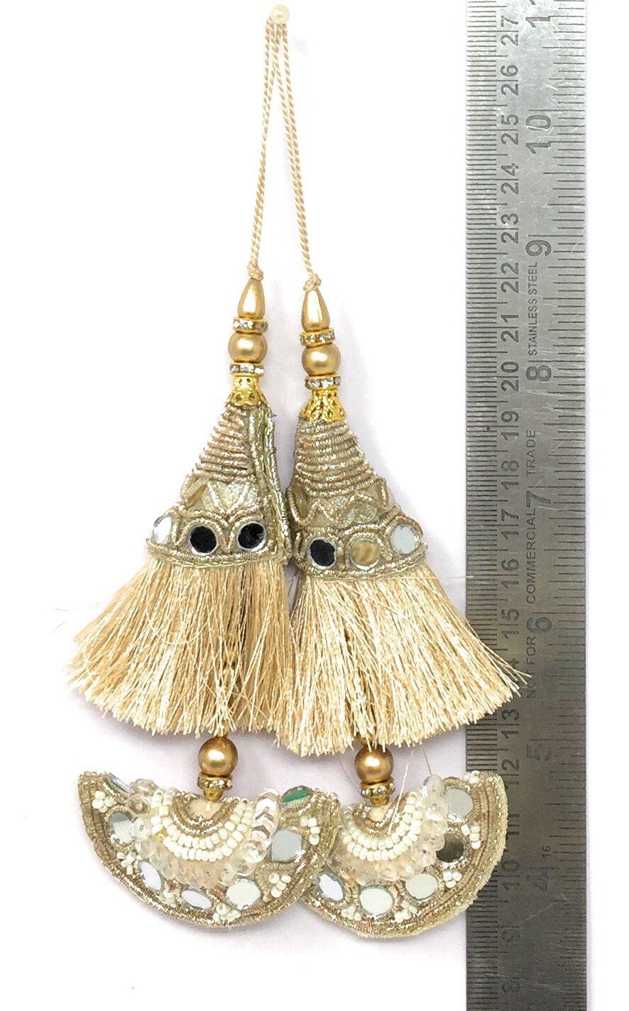 Beige Tassels For Lehenga