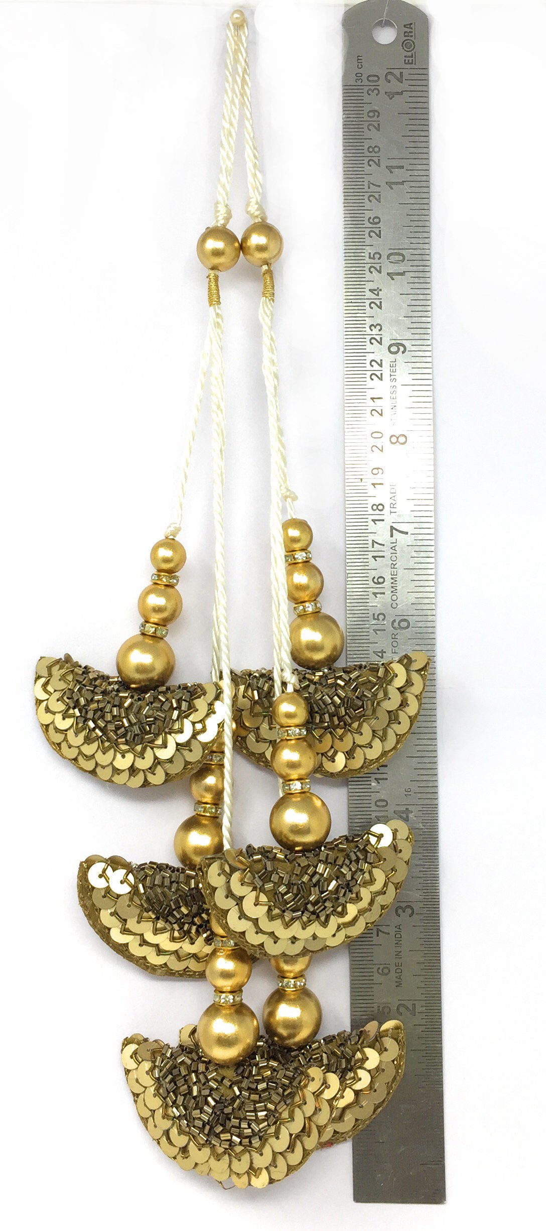 Antique Gold Lehenga Side Hangings