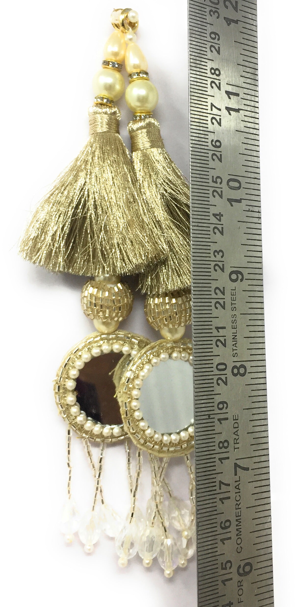 Blouse Latkan Tassel Water Gold - Set of 2