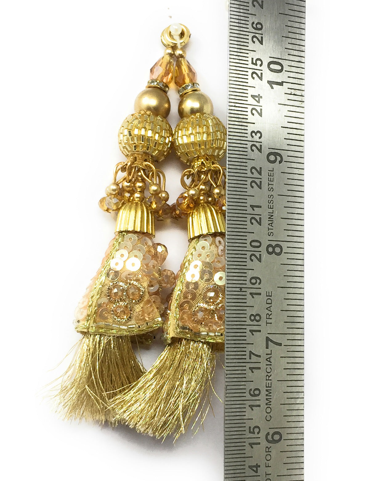 Gold blouse latkan heavy designer