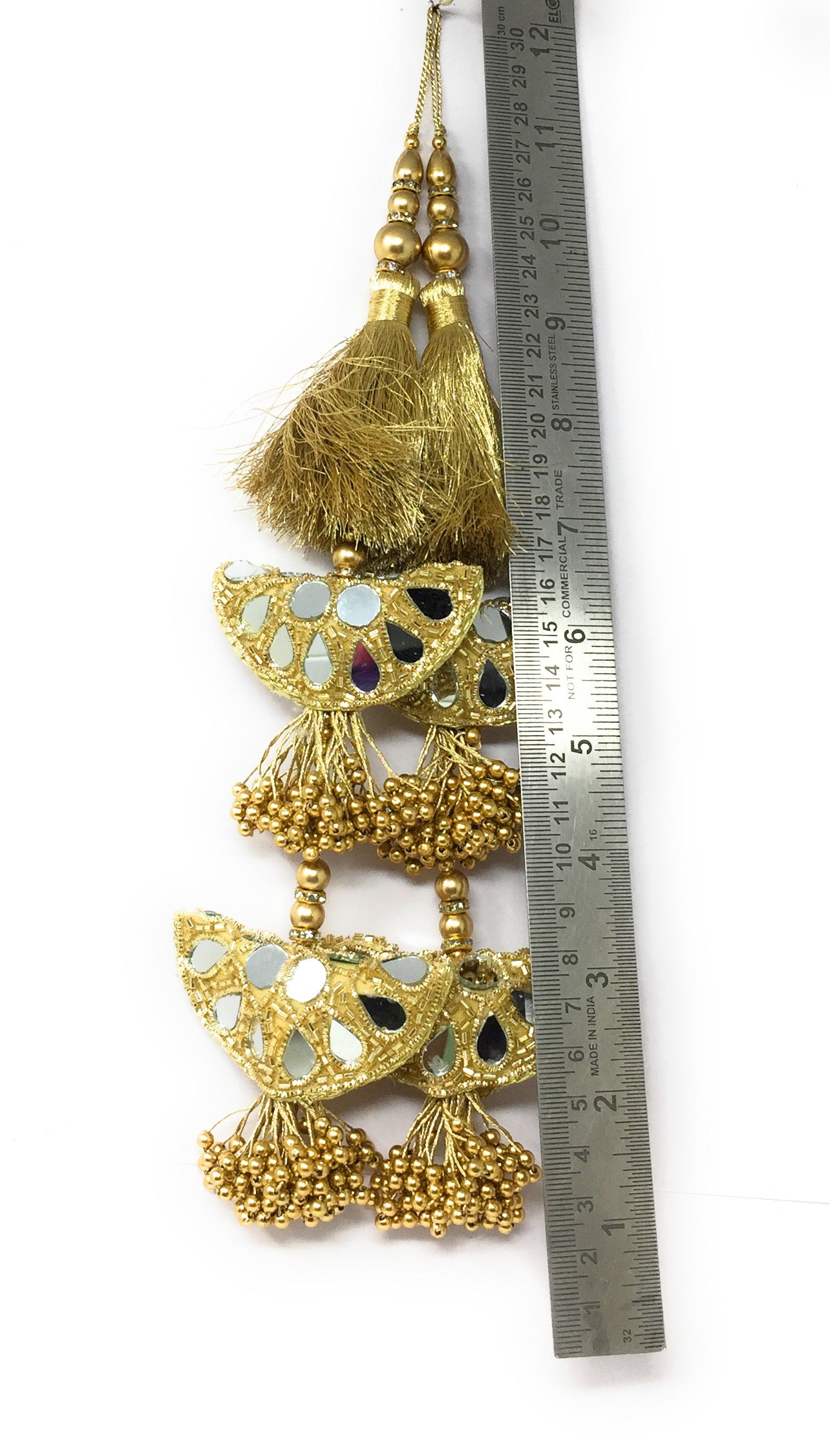 Heavy Latkan Lehenga Golden Gold - Set of 2