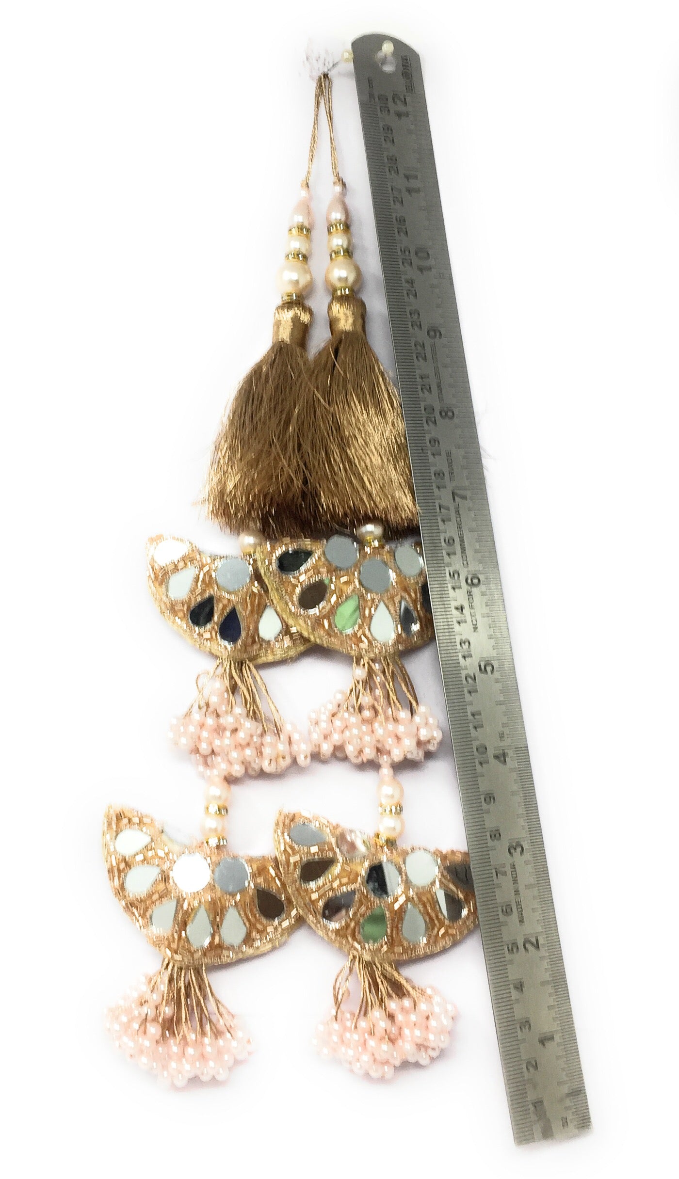 Buy Lehenga Latkan Online Rose Gold - Set of 2