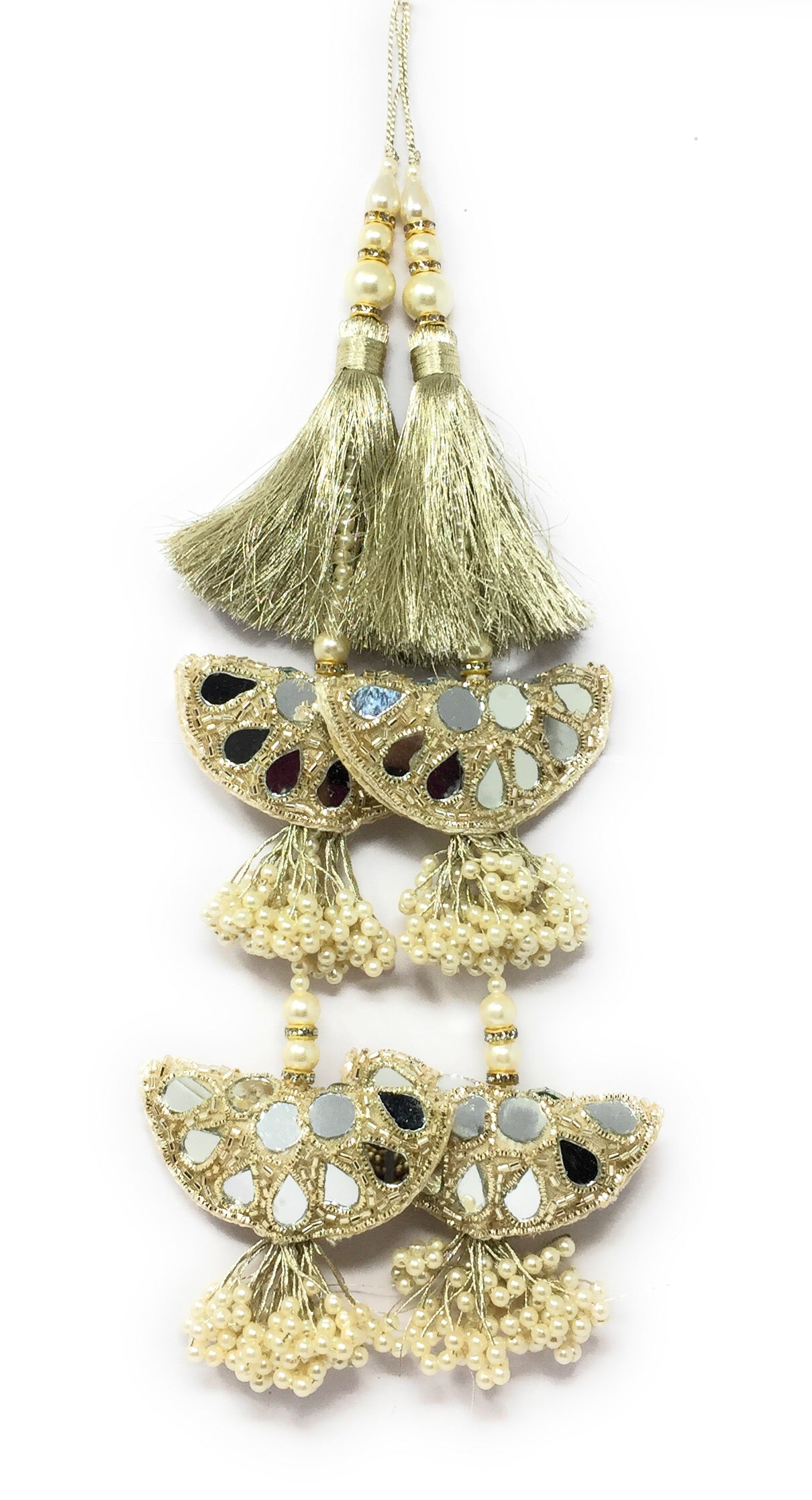 Fancy Latkan Online Water Gold for Lehenga- Set of 2
