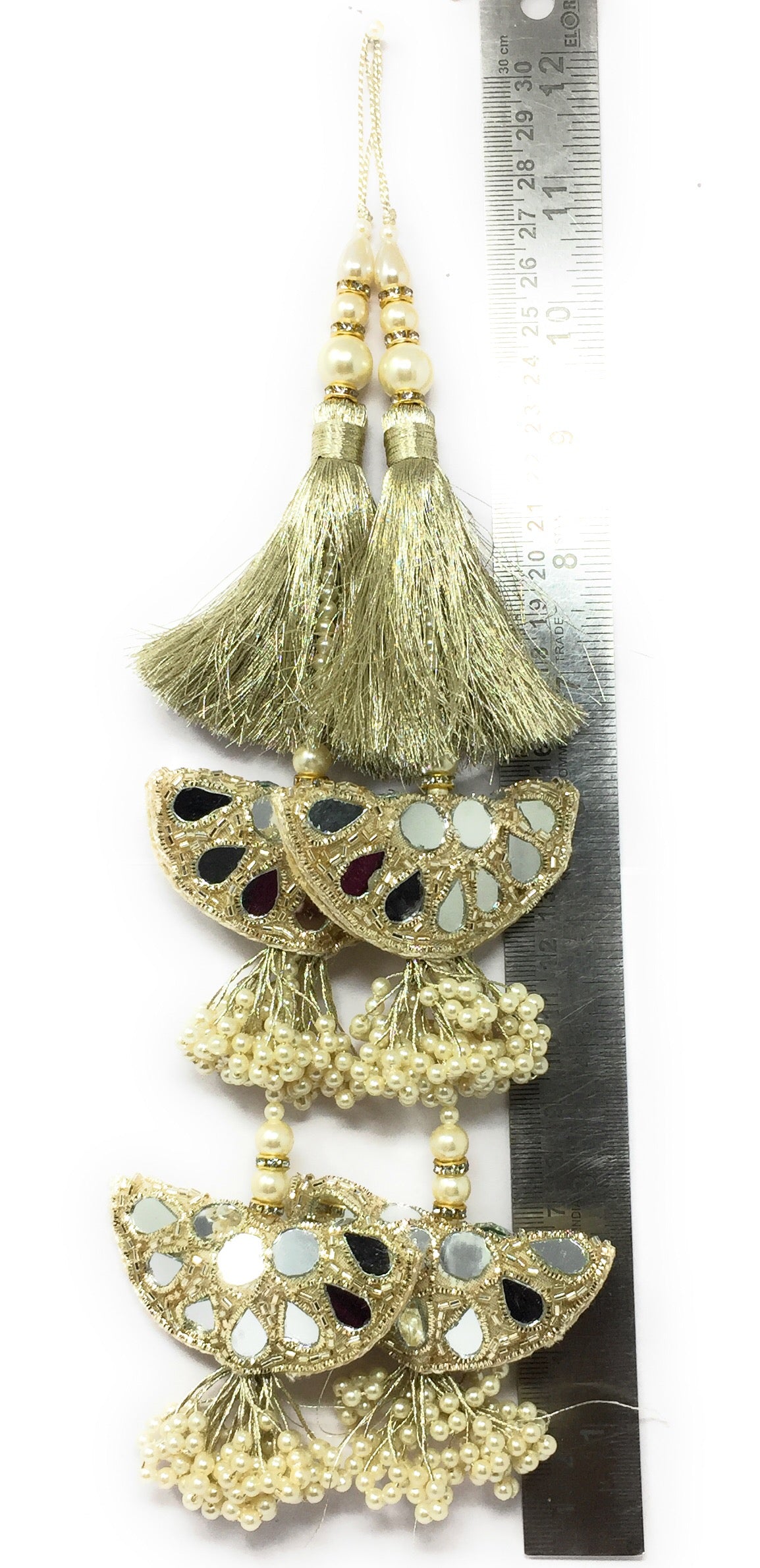 Fancy Latkan Online Water Gold for Lehenga- Set of 2