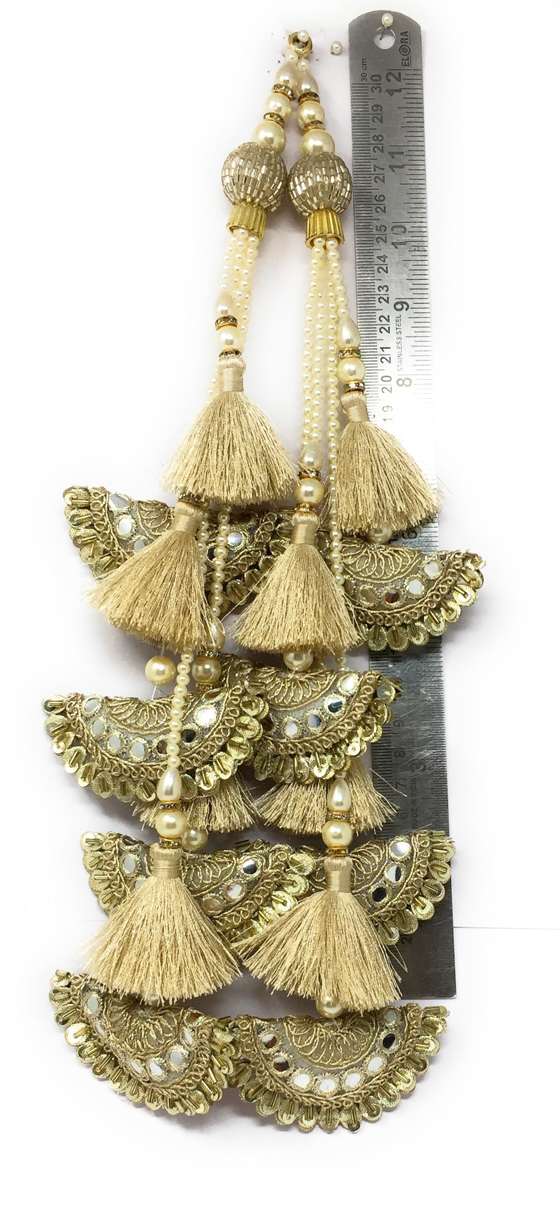 Water Gold latkan for lehenga heavy
