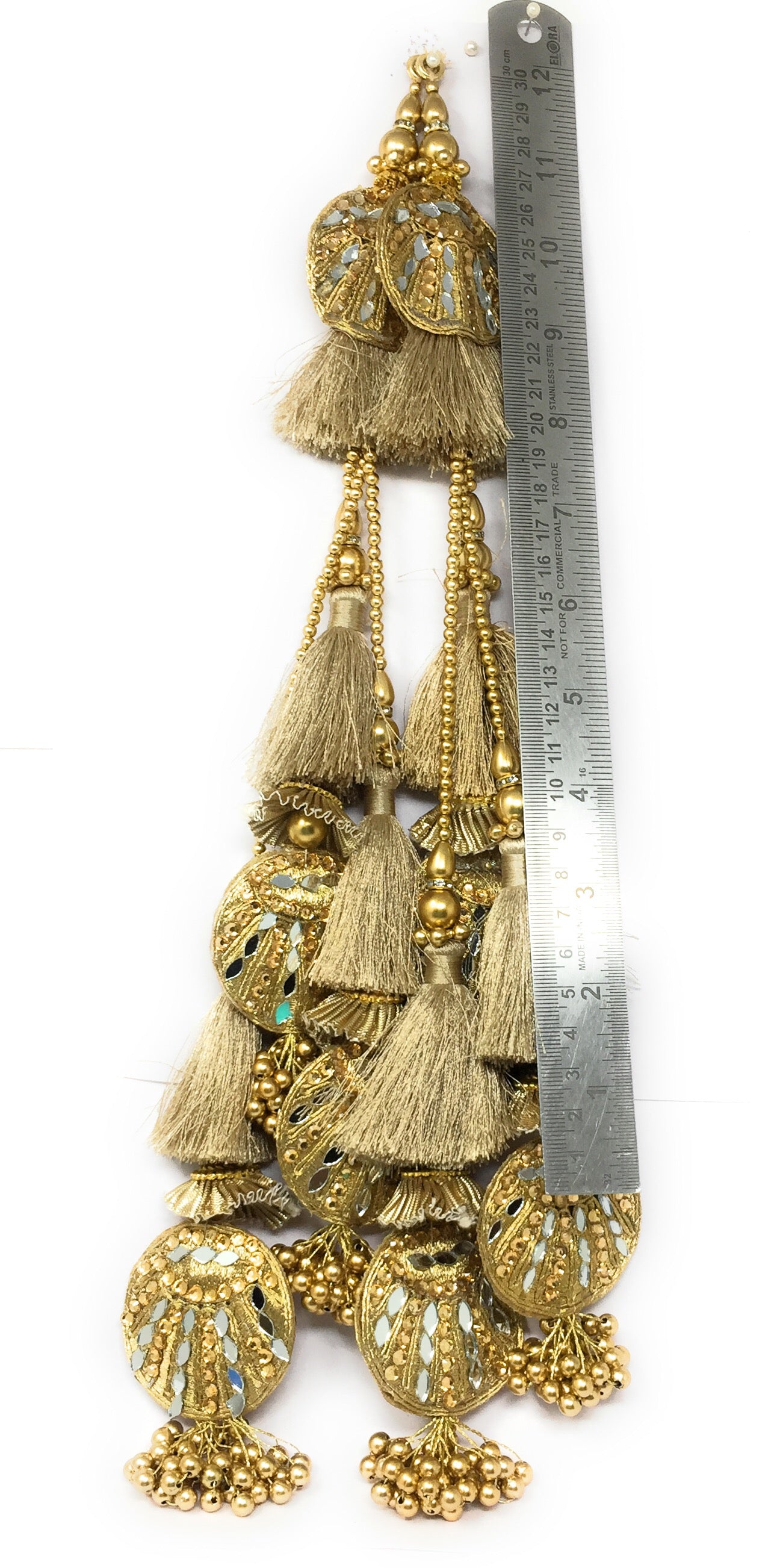 Gold Latkan For Lehenga - Set of 2