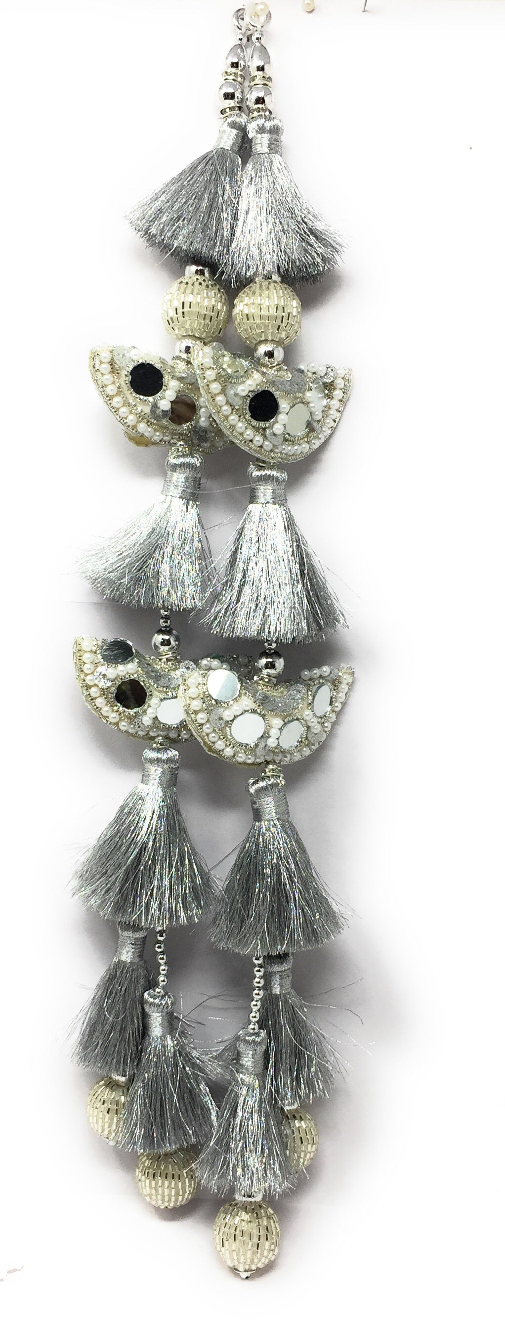 Heavy Lehenga Latkan Silver - Set of 2